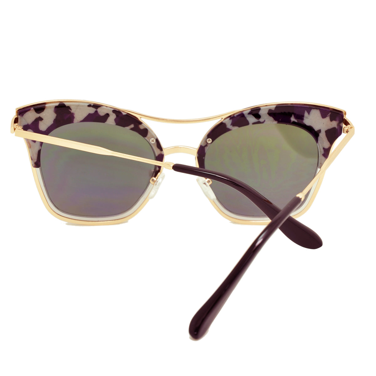 Dasein Women's Retro Polarized Cat Eye Sunglasses