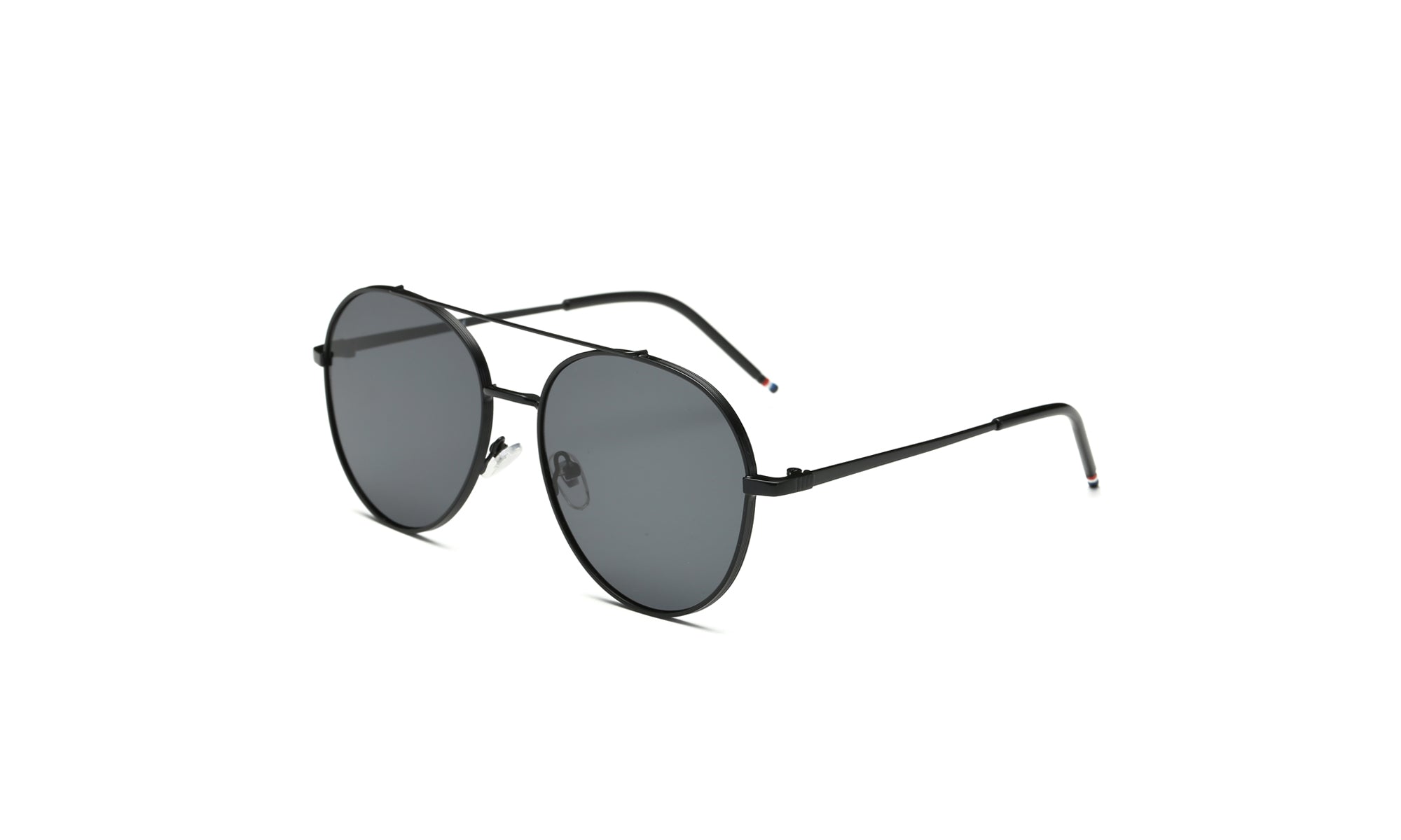 Women's Classic Metal Sunglasses Colorful Round Lens Aviator Glasses
