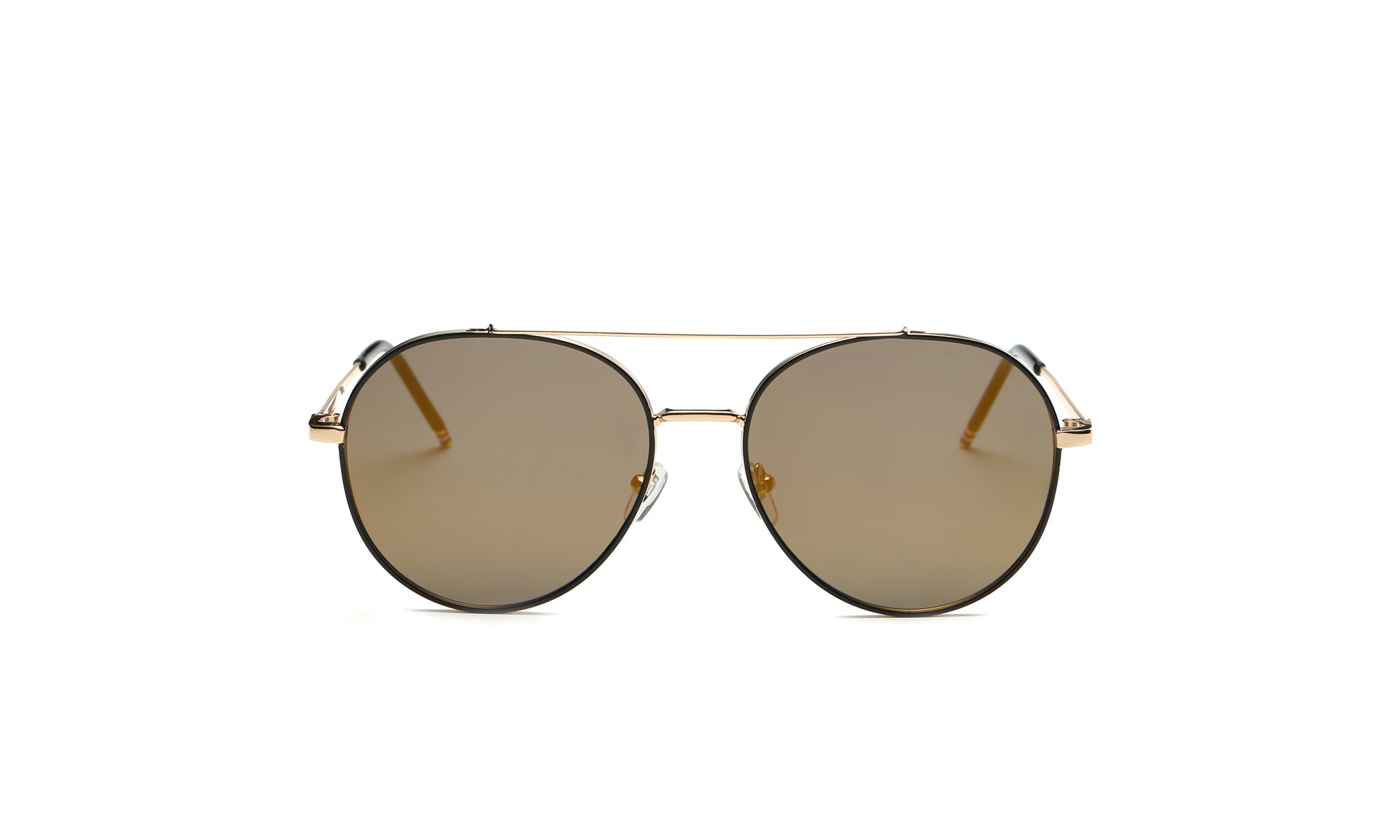 Women's Classic Metal Sunglasses Colorful Round Lens Aviator Glasses