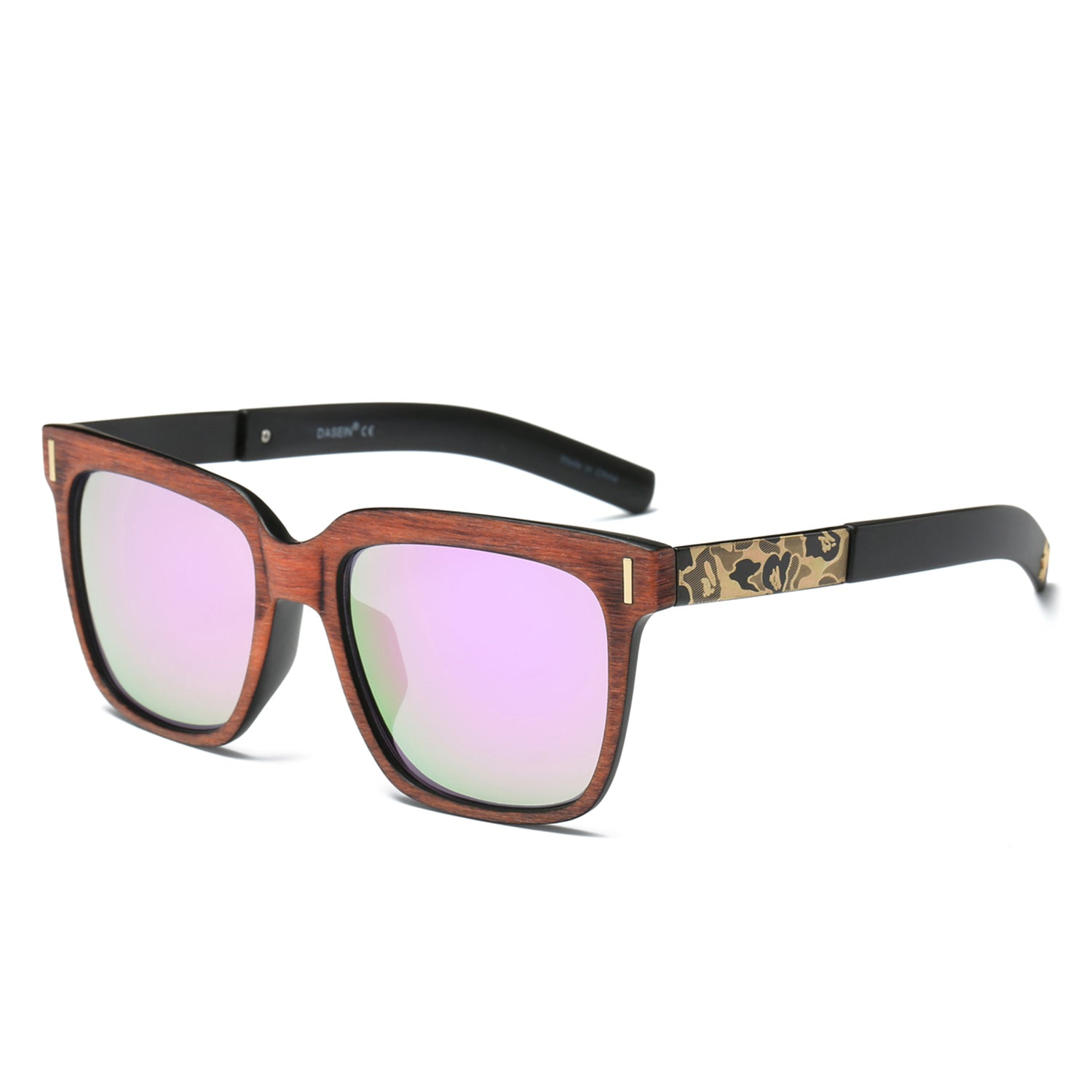 Dasein Fashion Style UV Polarized Sunglasses with Wool-like Frame