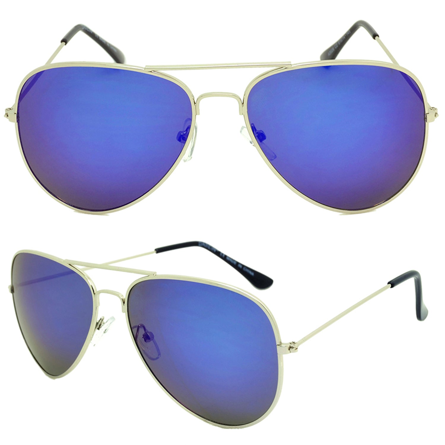 Unisex Classic Metal Sunglasses Polarized Color Lens Aviator Glasses