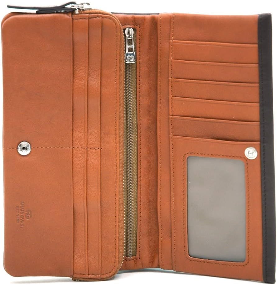 Dasein Womens Genuine Italian Leather Wallet