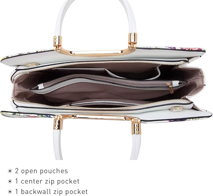 Womens Handbag Top Handle Shoulder Bag Tote Satchel Purse Work Bag with Matching Wallet