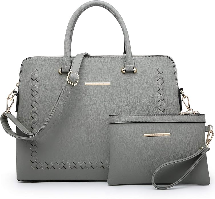 Laptop Bag for Women 14 Inch Computer Shoulder Bag Large Capacity Messenger Bag Business Office Professional Work Tote