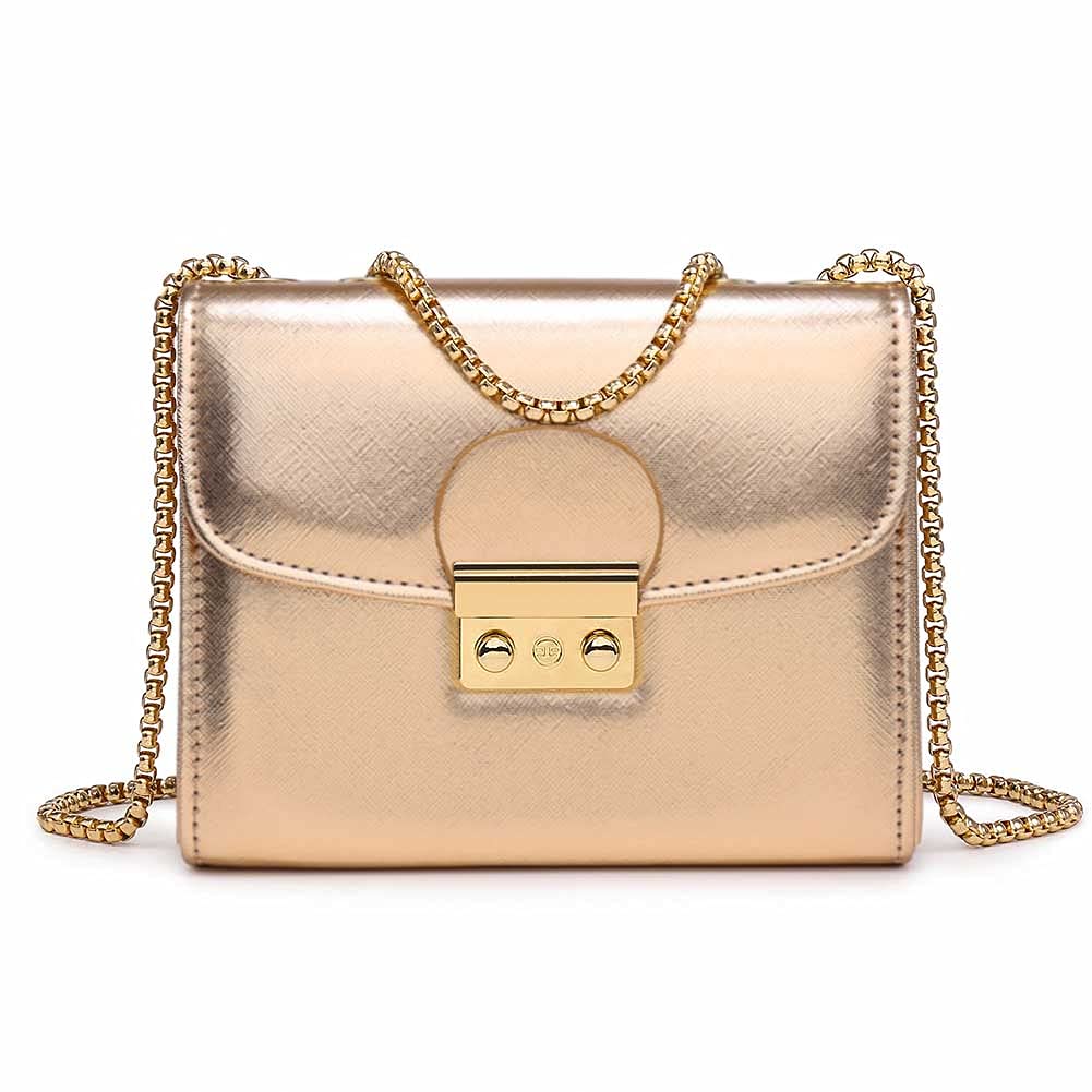 Women Small Crossbody Bag Designer Evening Bag Clutch Purse Handbag for Wedding/Prom/Party with Double Chain Strap | Small, Designer