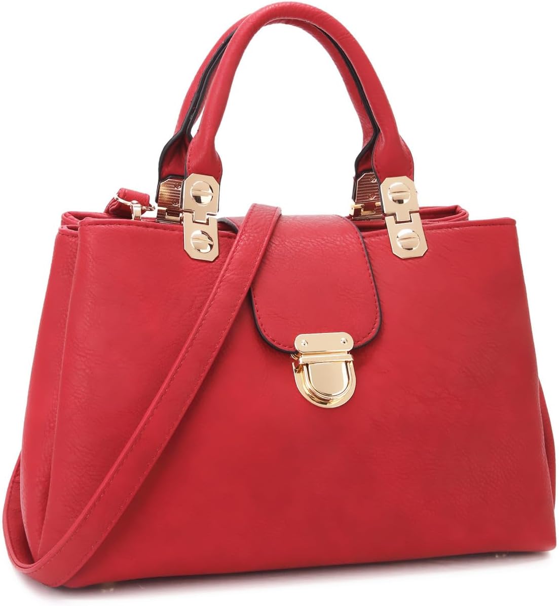 Women Satchel Handbags Top Handle Purse Medium Tote Bag Vegan Leather Shoulder Bag