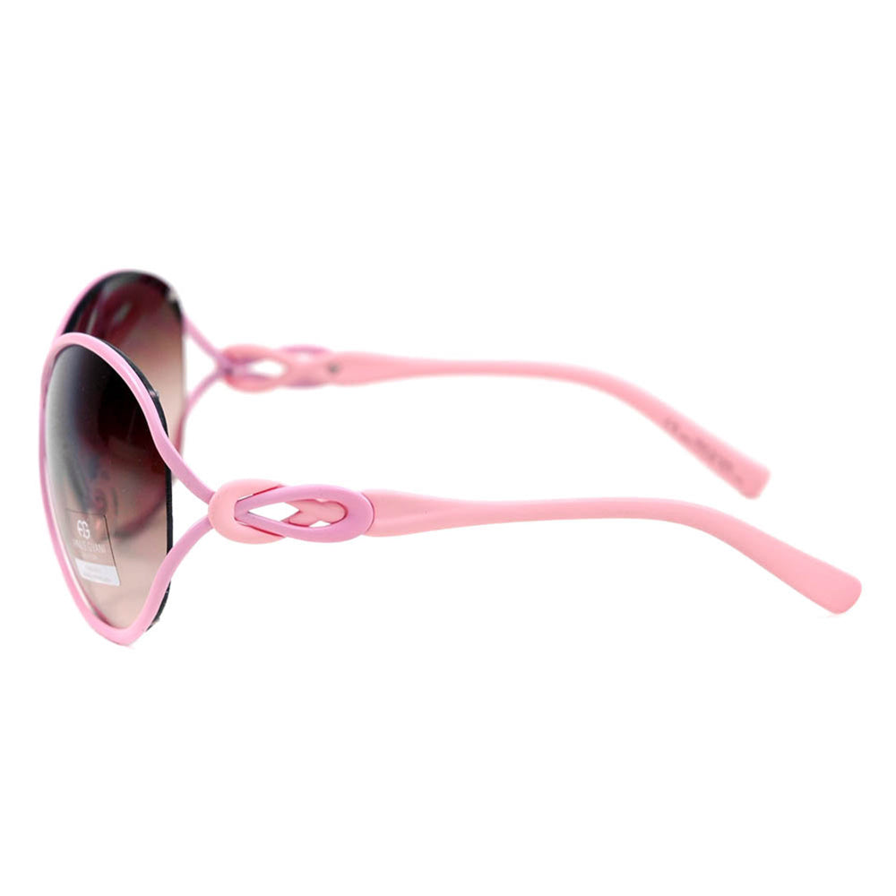 Dasein Classic UV Aviator Mirrored Flat Lens Sunglasses