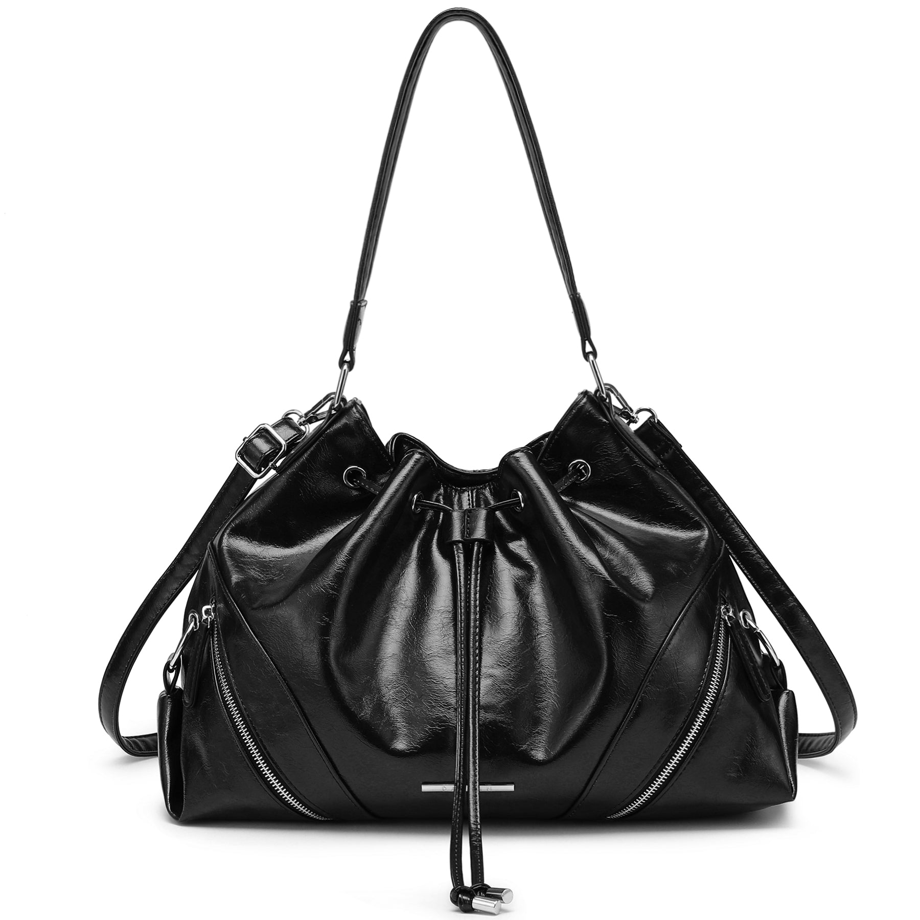 Large Hobo Bag Drawstring Handbag Purses for Women Bucket Tote Bags for Work/Travel/Commute