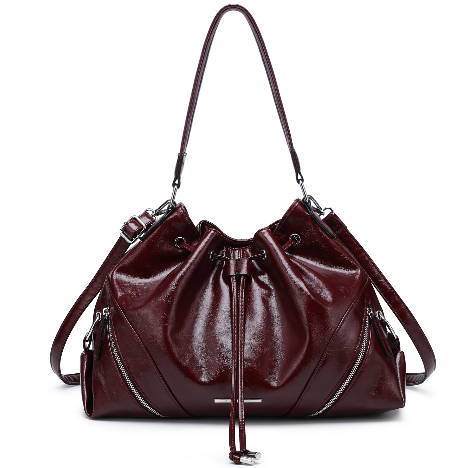 Large Hobo Bag Drawstring Handbag Purses for Women Bucket Tote Bags for Work/Travel/Commute