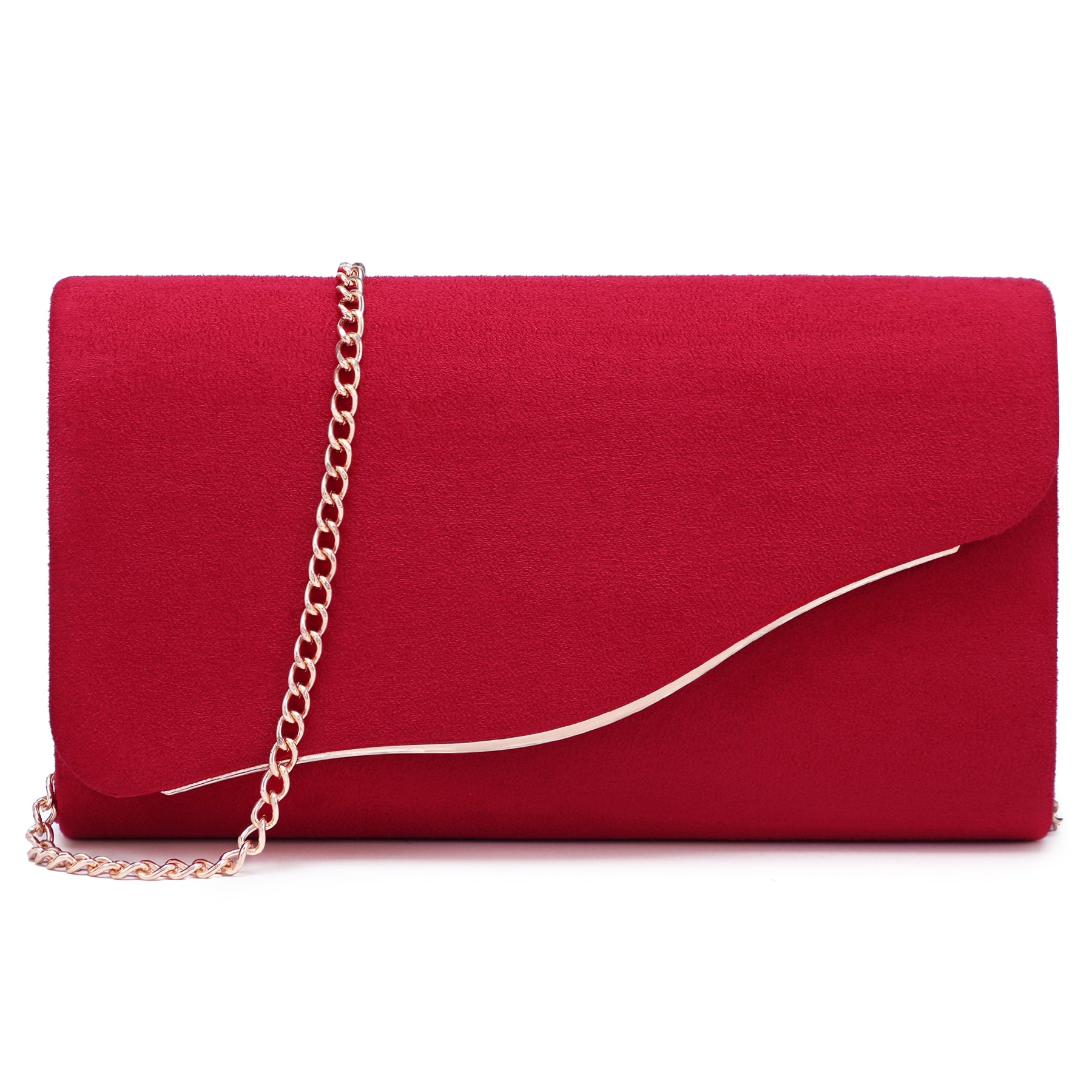 Faux Suede Evening Bag Clutch Purses for Women for Wedding Party Prom Formal Handbags with Shoulder Strap