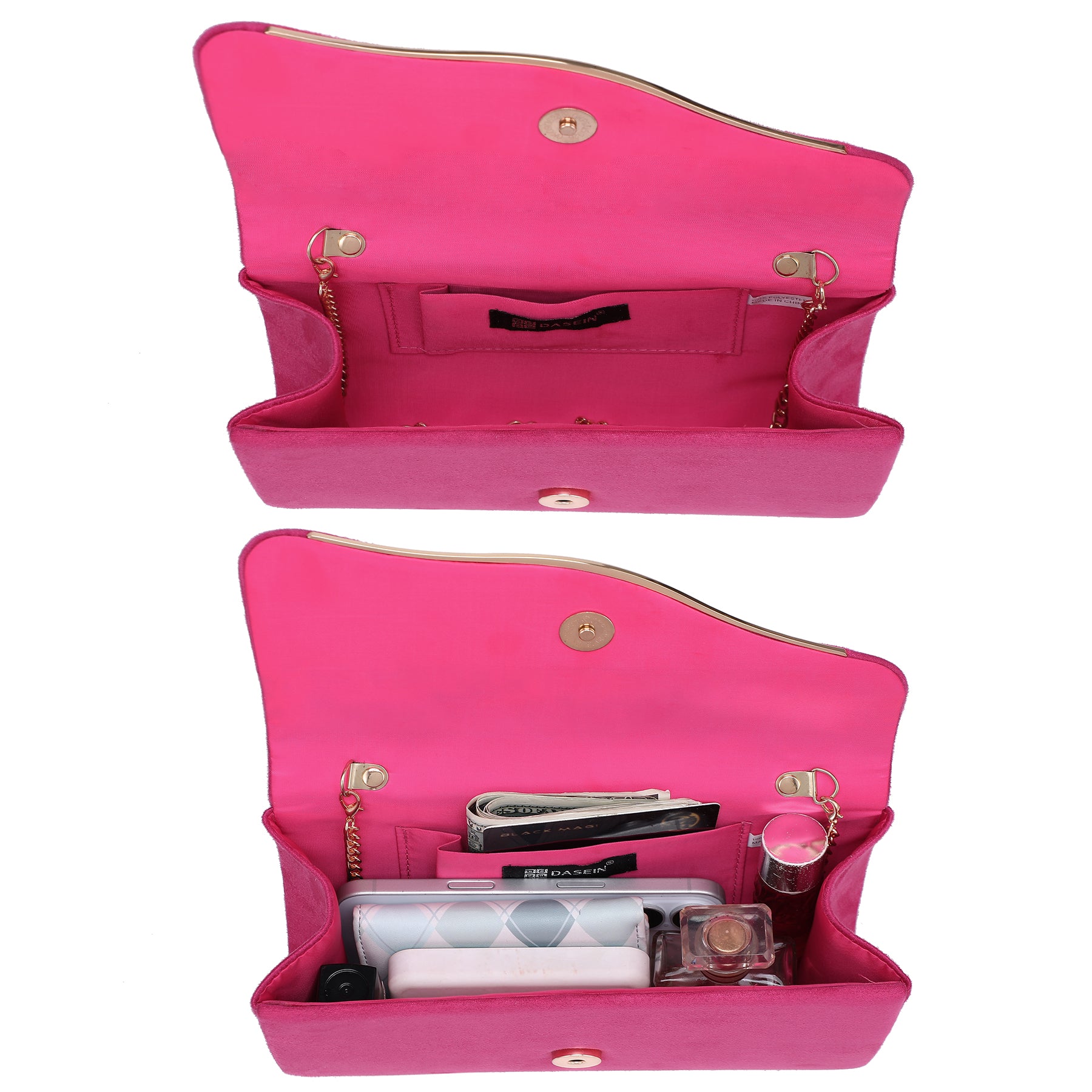 Faux Suede Evening Bag Clutch Purses for Women for Wedding Party Prom Formal Handbags with Shoulder Strap