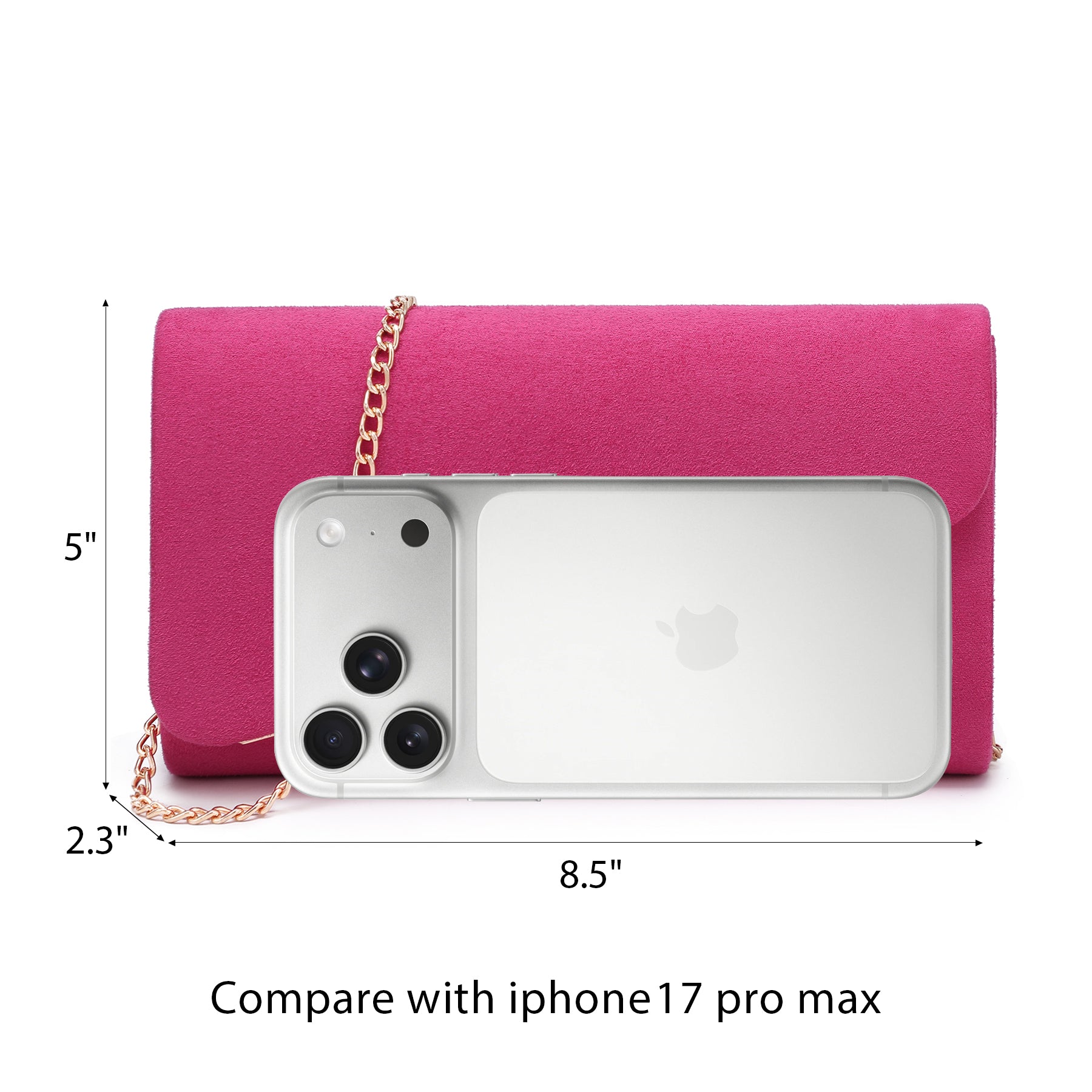Faux Suede Evening Bag Clutch Purses for Women for Wedding Party Prom Formal Handbags with Shoulder Strap