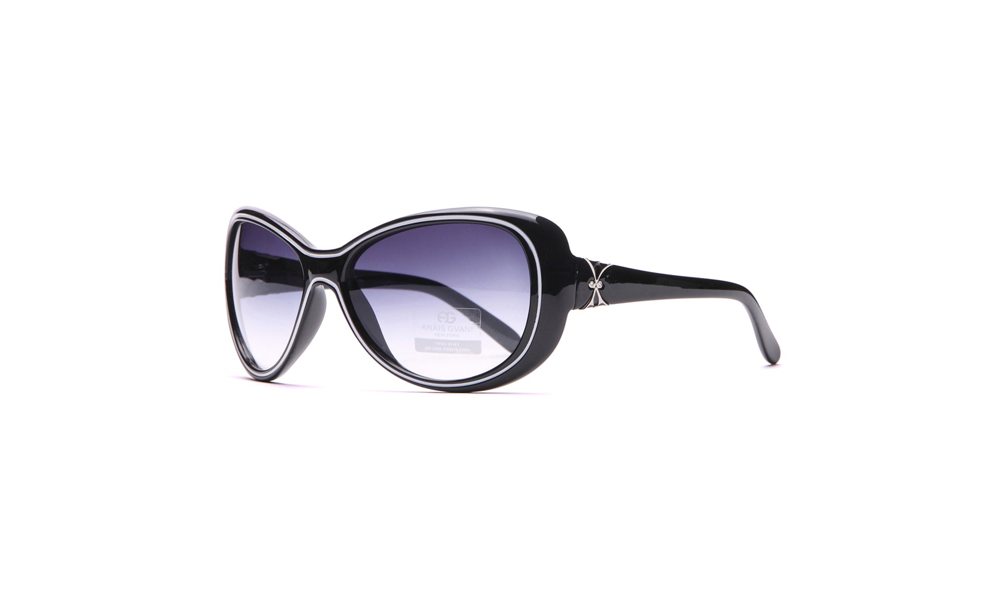 Dasein Fashion Wide Sunglasses with Outline Accent UV Polarized
