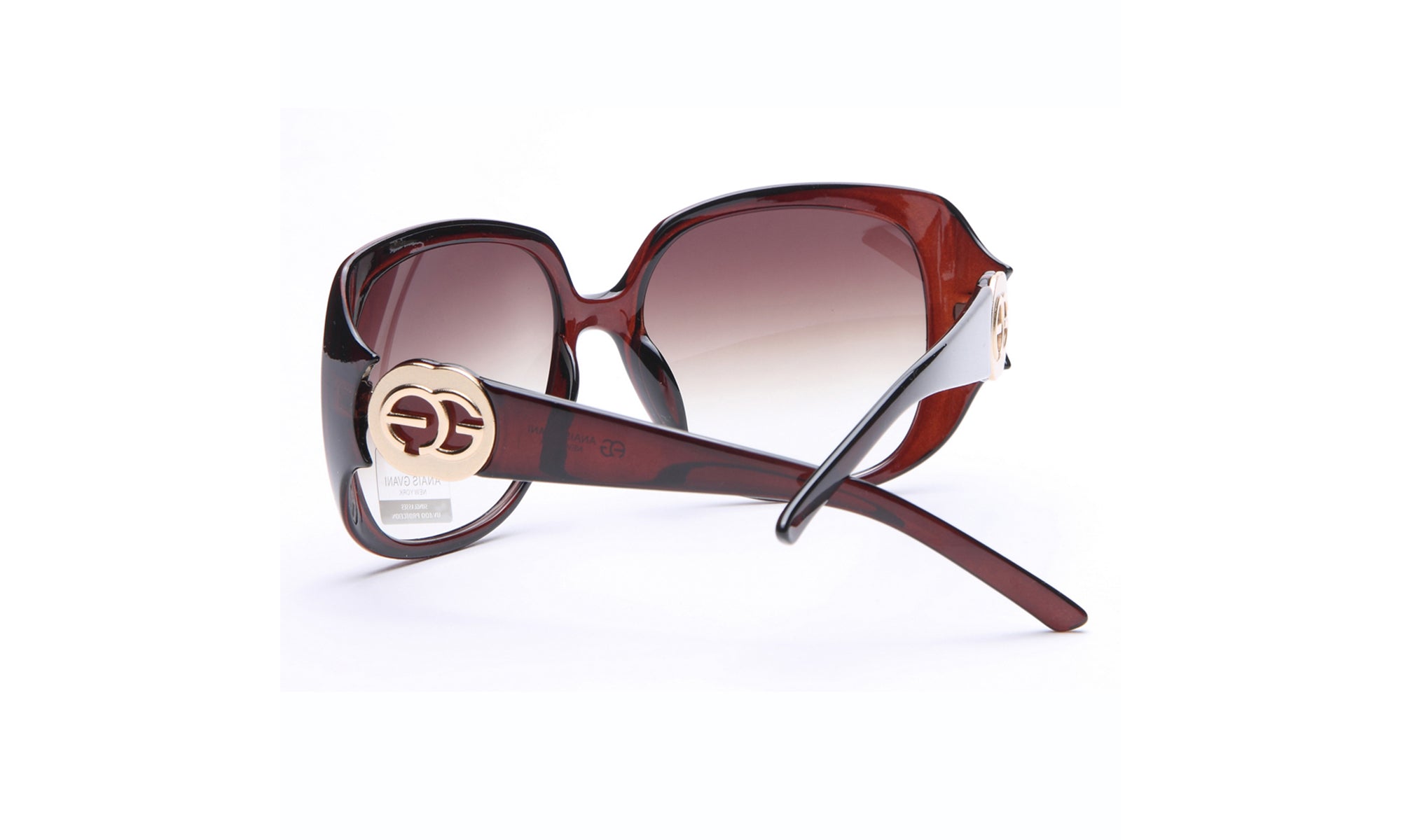 Dasein Fashion Large Square Frame Sunglasses with Outline Accent UV Polarized