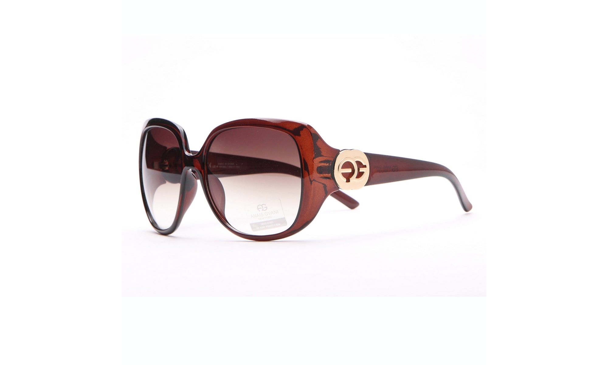 Dasein Fashion Large Square Frame Sunglasses with Outline Accent UV Polarized