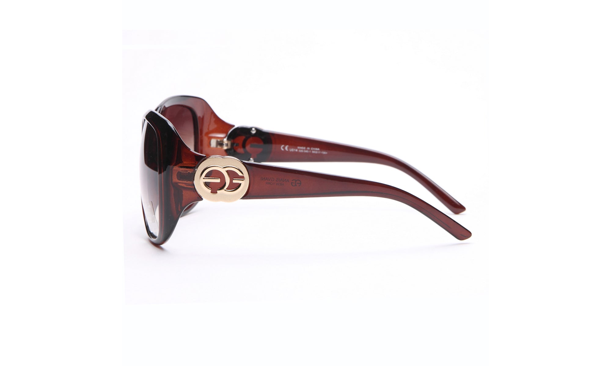 Dasein Fashion Large Square Frame Sunglasses with Outline Accent UV Polarized