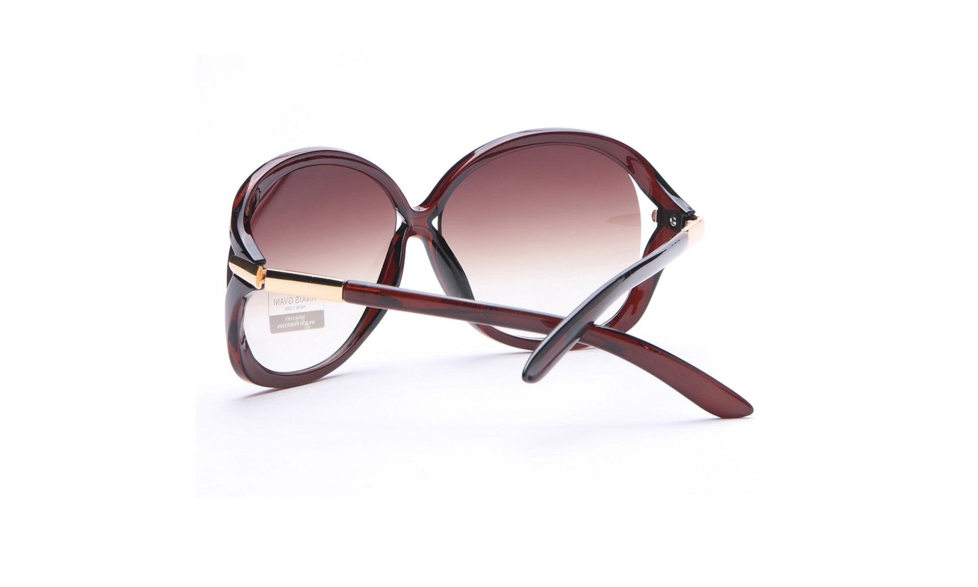 Dasein Chic Open Temple Fashion Sunglasses with Outline Accent UV Polarized