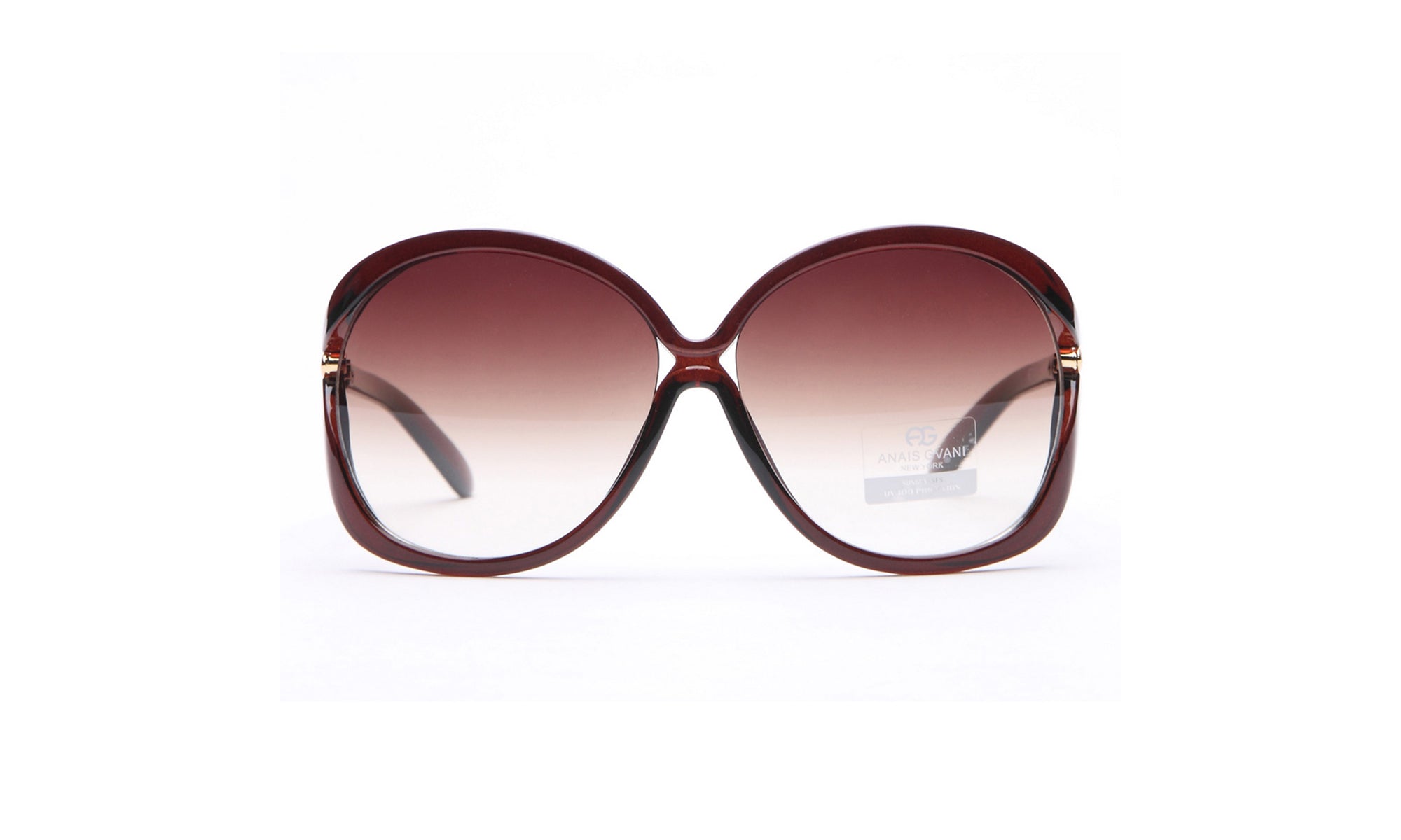 Dasein Chic Open Temple Fashion Sunglasses with Outline Accent UV Polarized