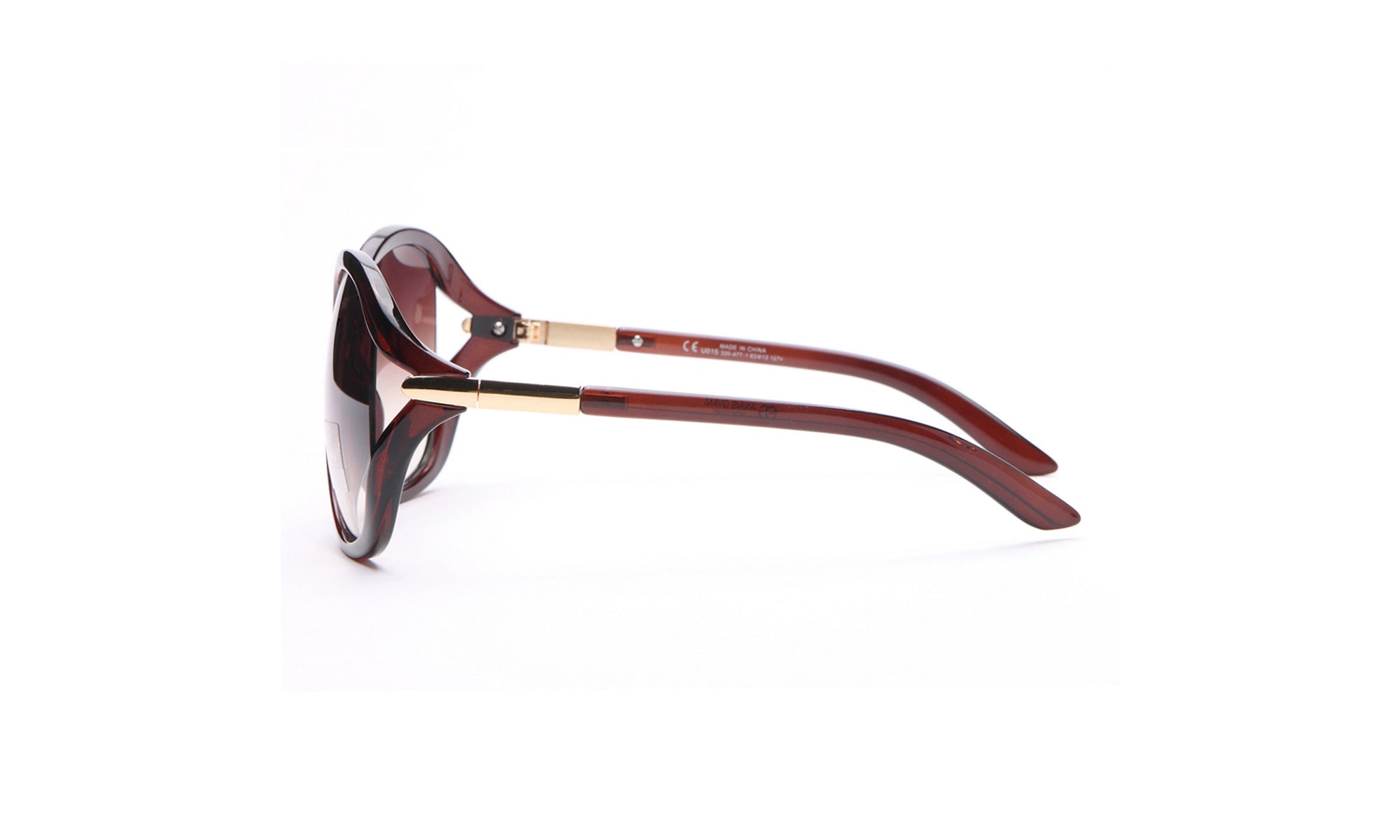 Dasein Chic Open Temple Fashion Sunglasses with Outline Accent UV Polarized