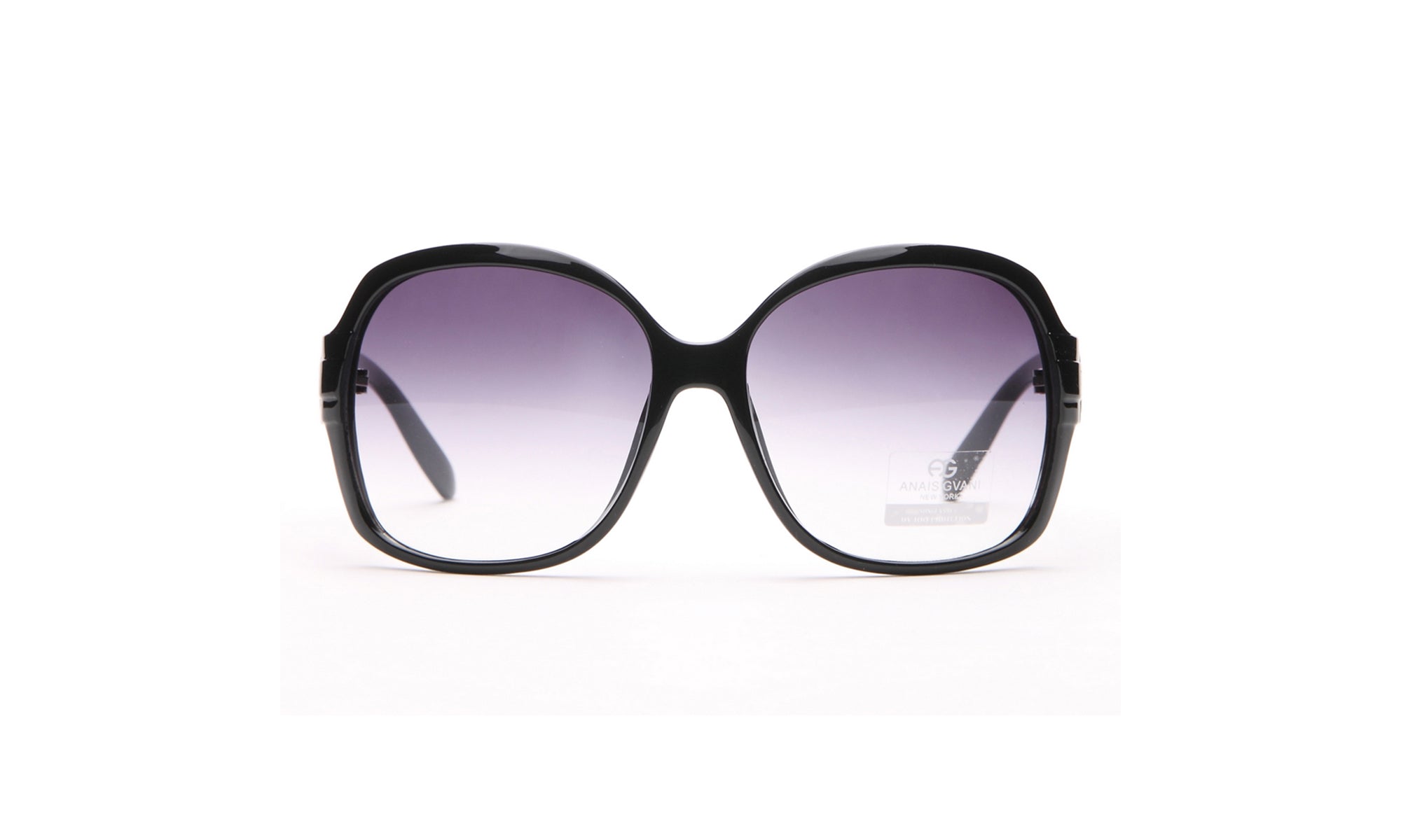 Dasein Fashion Round Box Frame Sunglasses with Outline Accent UV Polarized