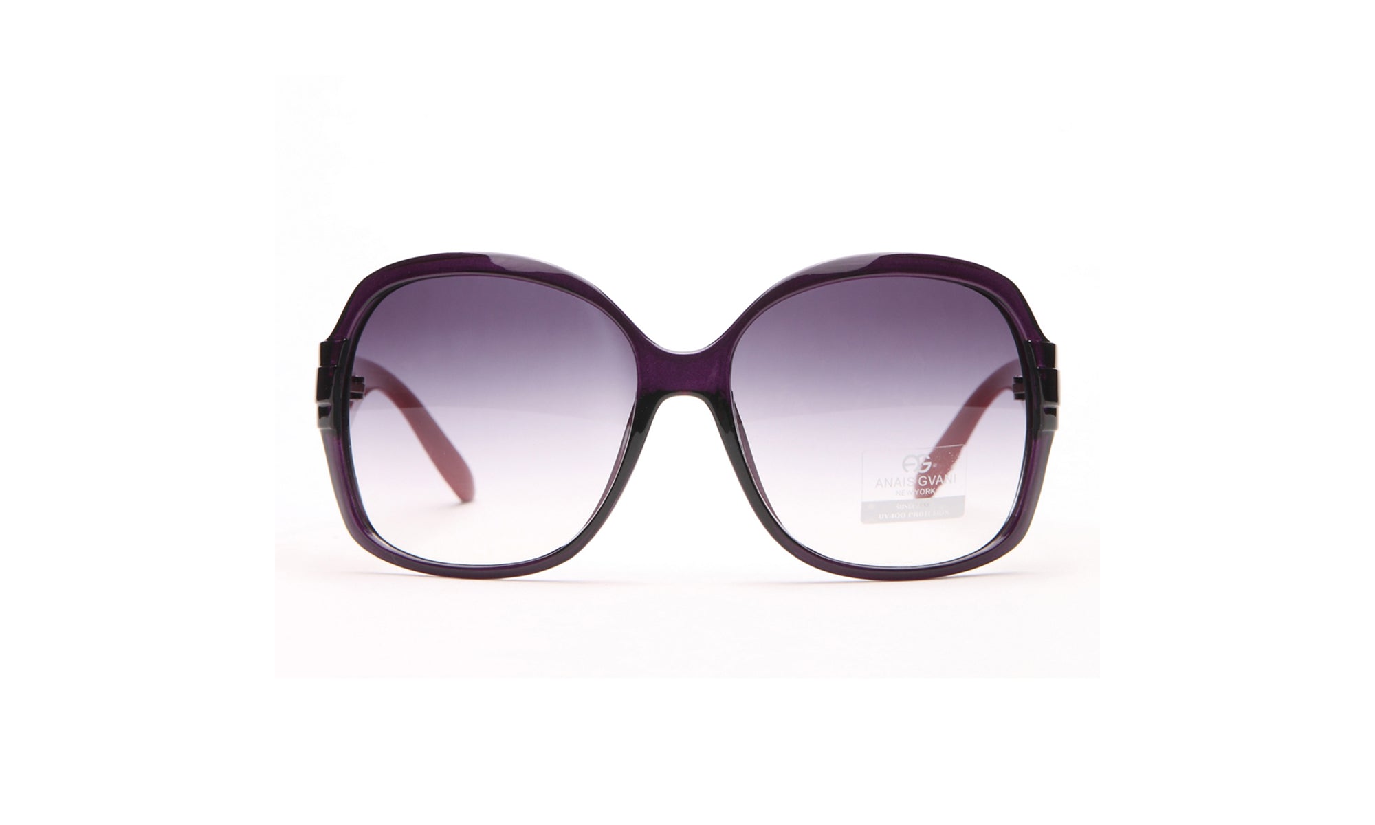Dasein Fashion Round Box Frame Sunglasses with Outline Accent UV Polarized