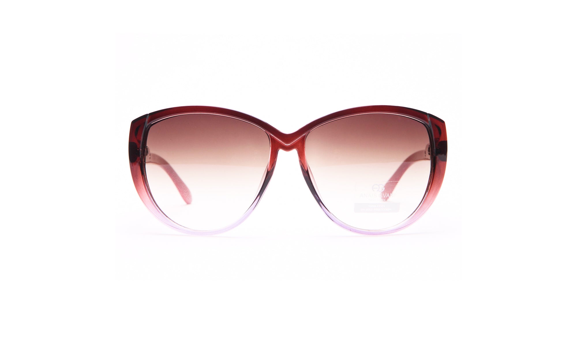 Dasein Classic Round Sunglasses with Soft Pointy Angles and Side Metallic Accent
