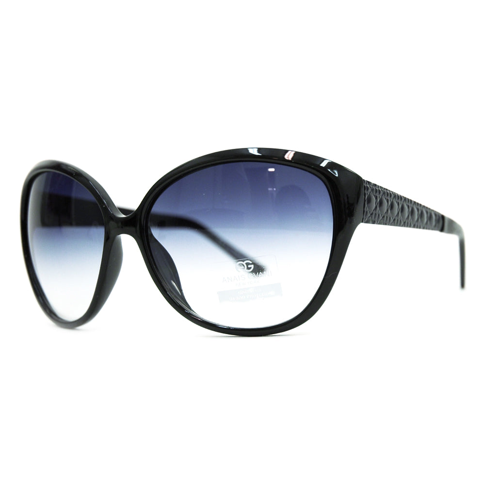 Dasein Oversized Fashion Sunglasses with Quilt-like Texture Design on Side