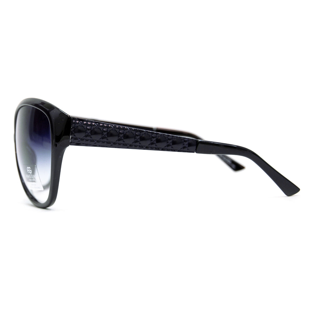 Dasein Oversized Fashion Sunglasses with Quilt-like Texture Design on Side