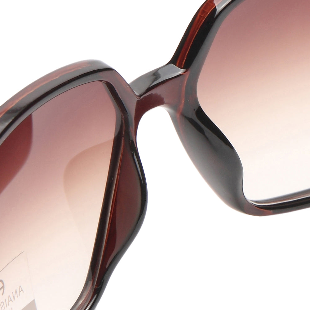 Dasein Square Frame Sunglasses with Gold Lined Accent Fashion Classic Sunglasses