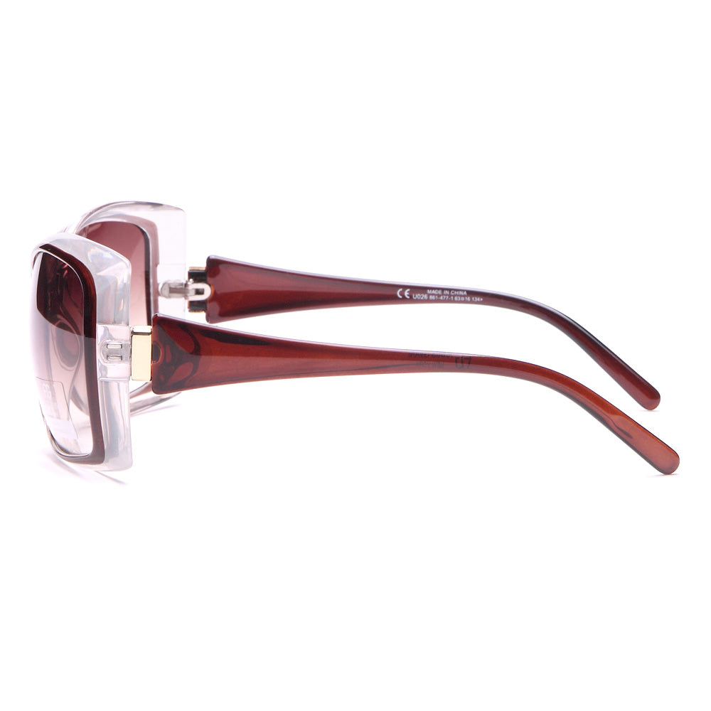 Dasein Feminine Women's Classic Fashion Square Frame Sunglasses