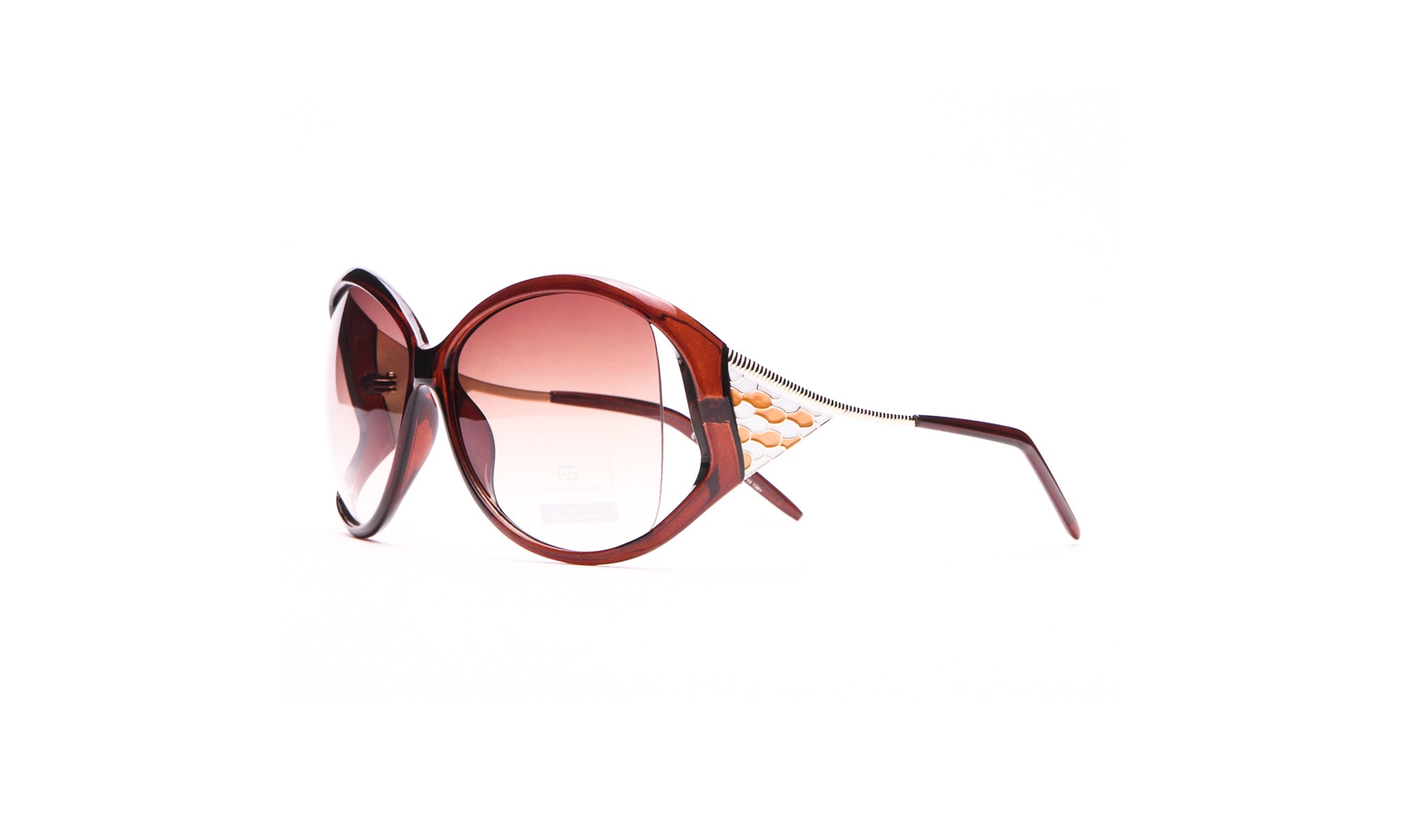 Dasein Feminine Fashion Oversized Sunglasses with Pop Out Mosaic Design