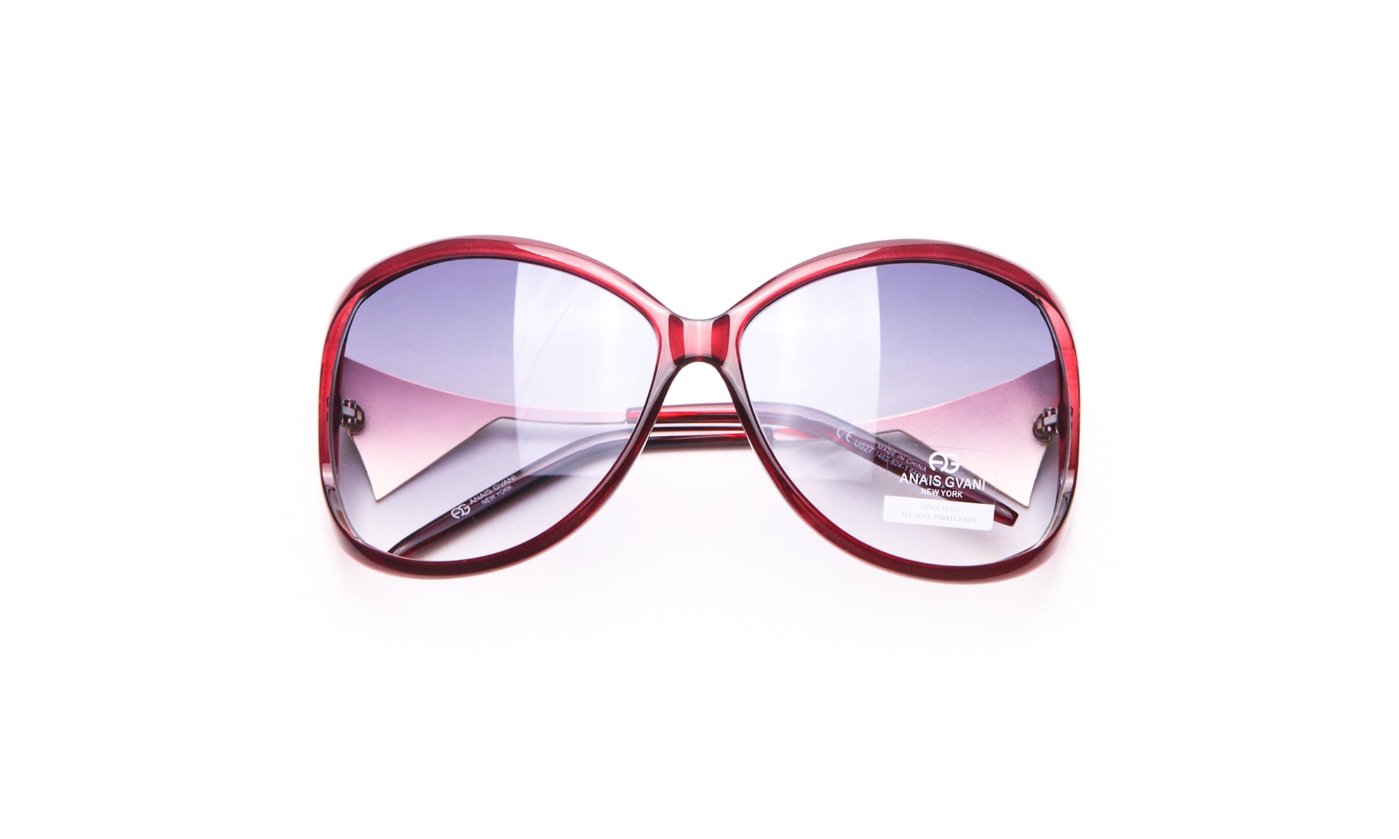 Dasein Feminine Fashion Oversized Sunglasses with Pop Out Mosaic Design