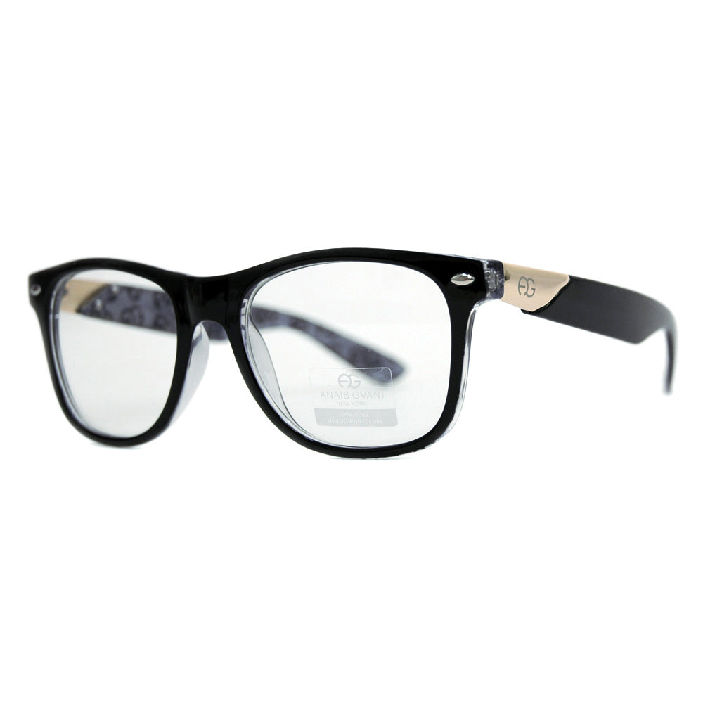Dasein Square Polarized Sunglasses with Thick Metal Arms