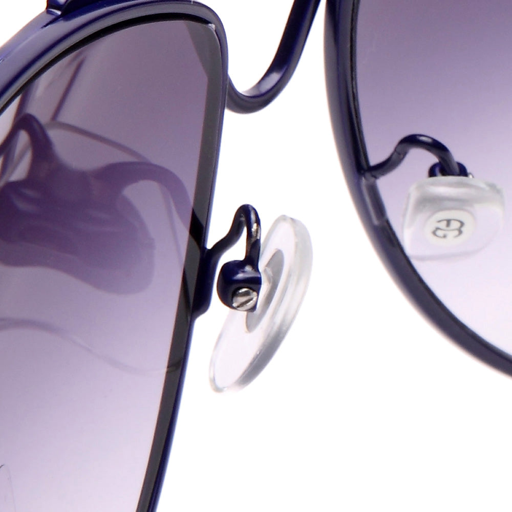 Women's Classic Metal Sunglasses Gradient Color Lens Aviator Sunglasses