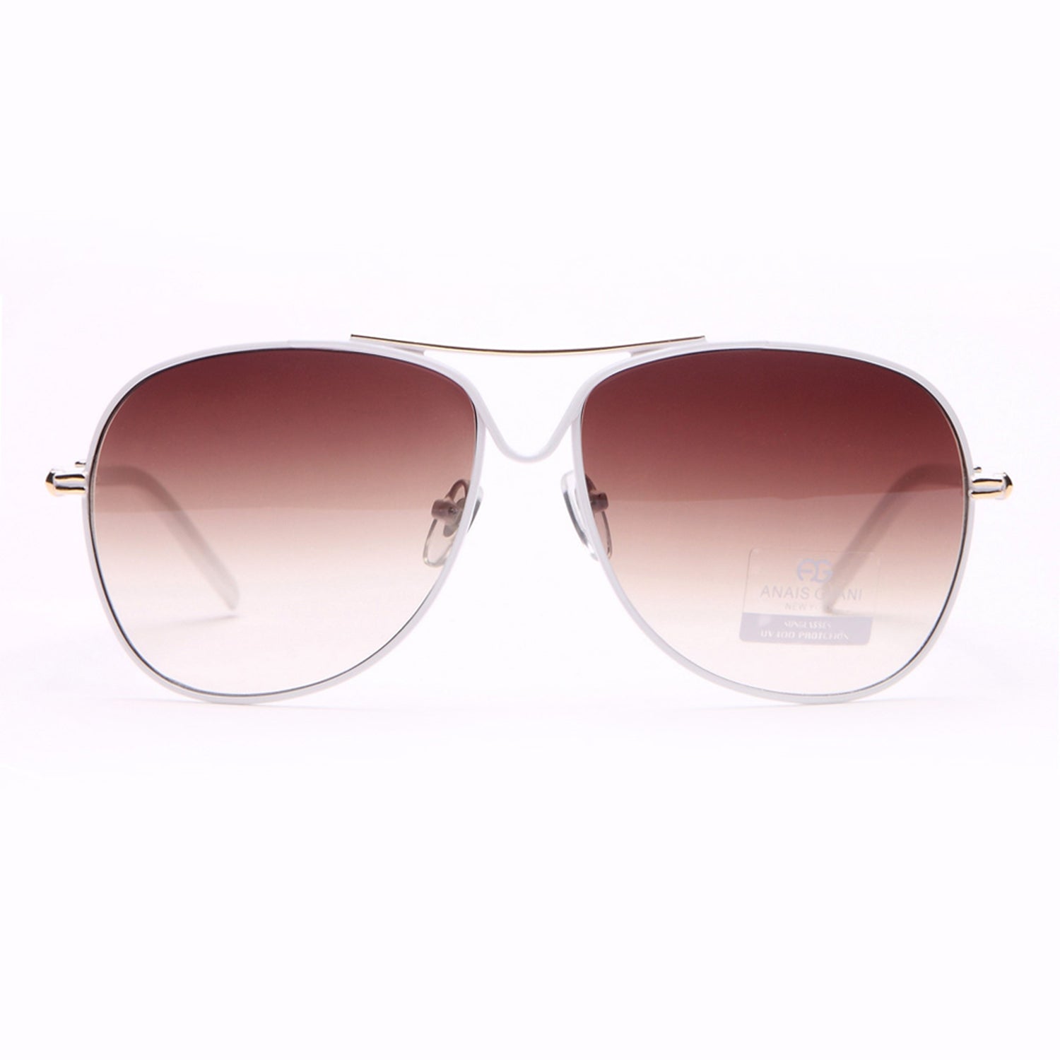 Women's Classic Metal Sunglasses Gradient Color Lens Aviator Sunglasses