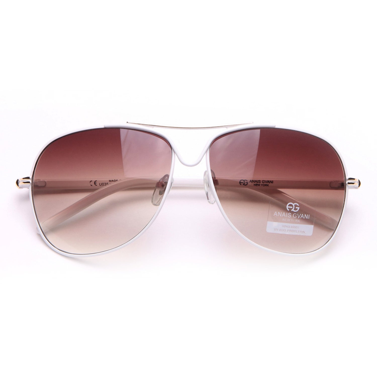 Women's Classic Metal Sunglasses Gradient Color Lens Aviator Sunglasses