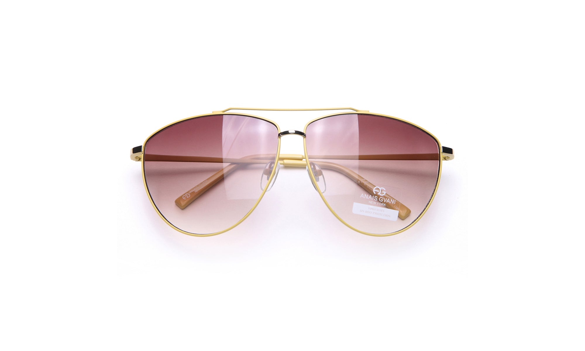 Women's Classic Metal Sunglasses Gradient Color Lens Aviator Sunglasses