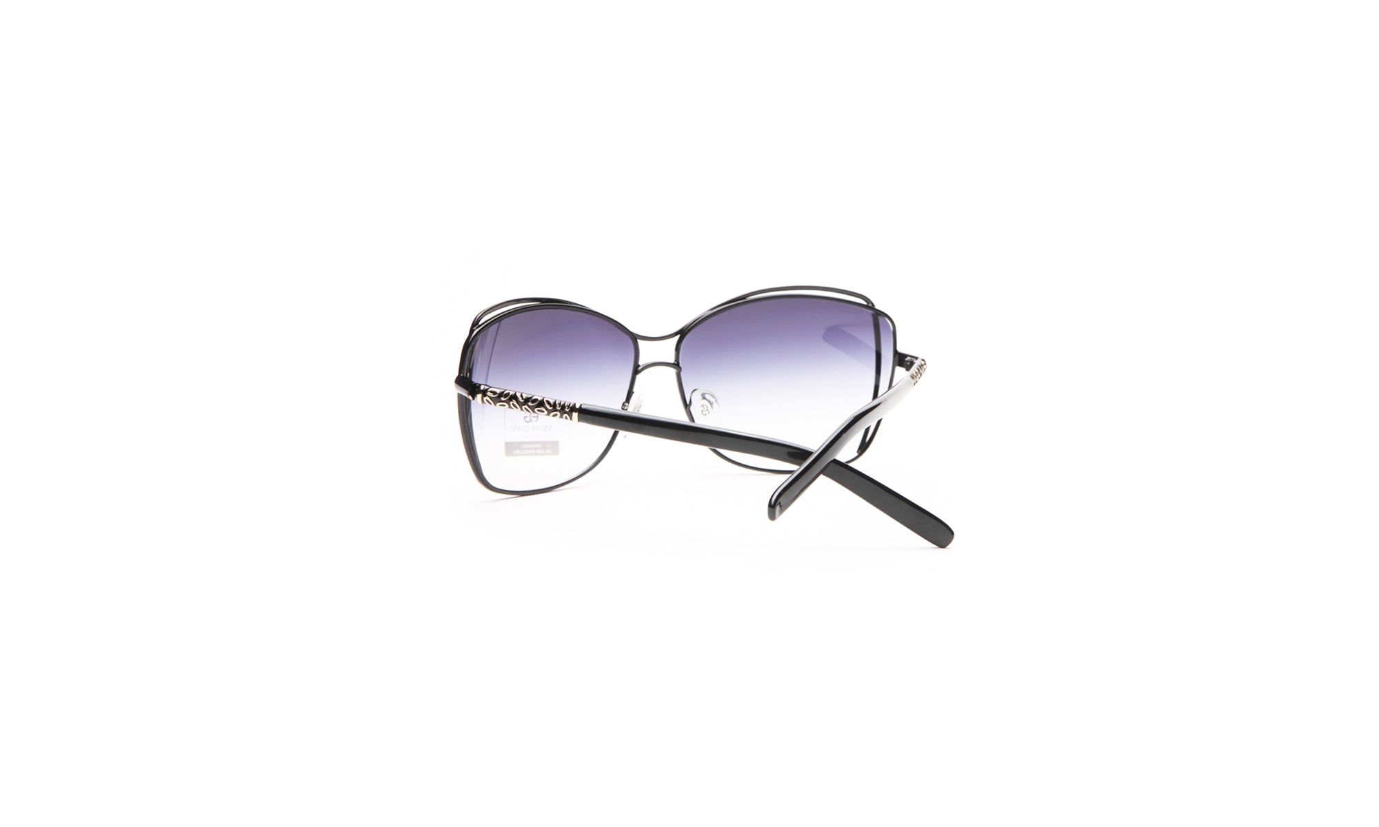 Women's Classic Metal Sunglasses Gradient Color Lens Aviator Sunglasses