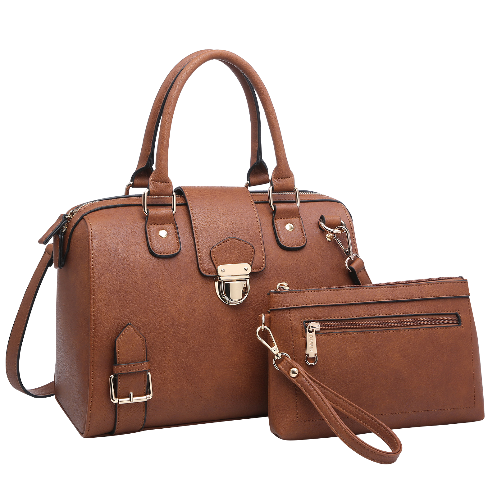 Women Barrel Handbags Fashion Satchel Bags Top Handle Shoulder Purses Vegan Leather Work Tote