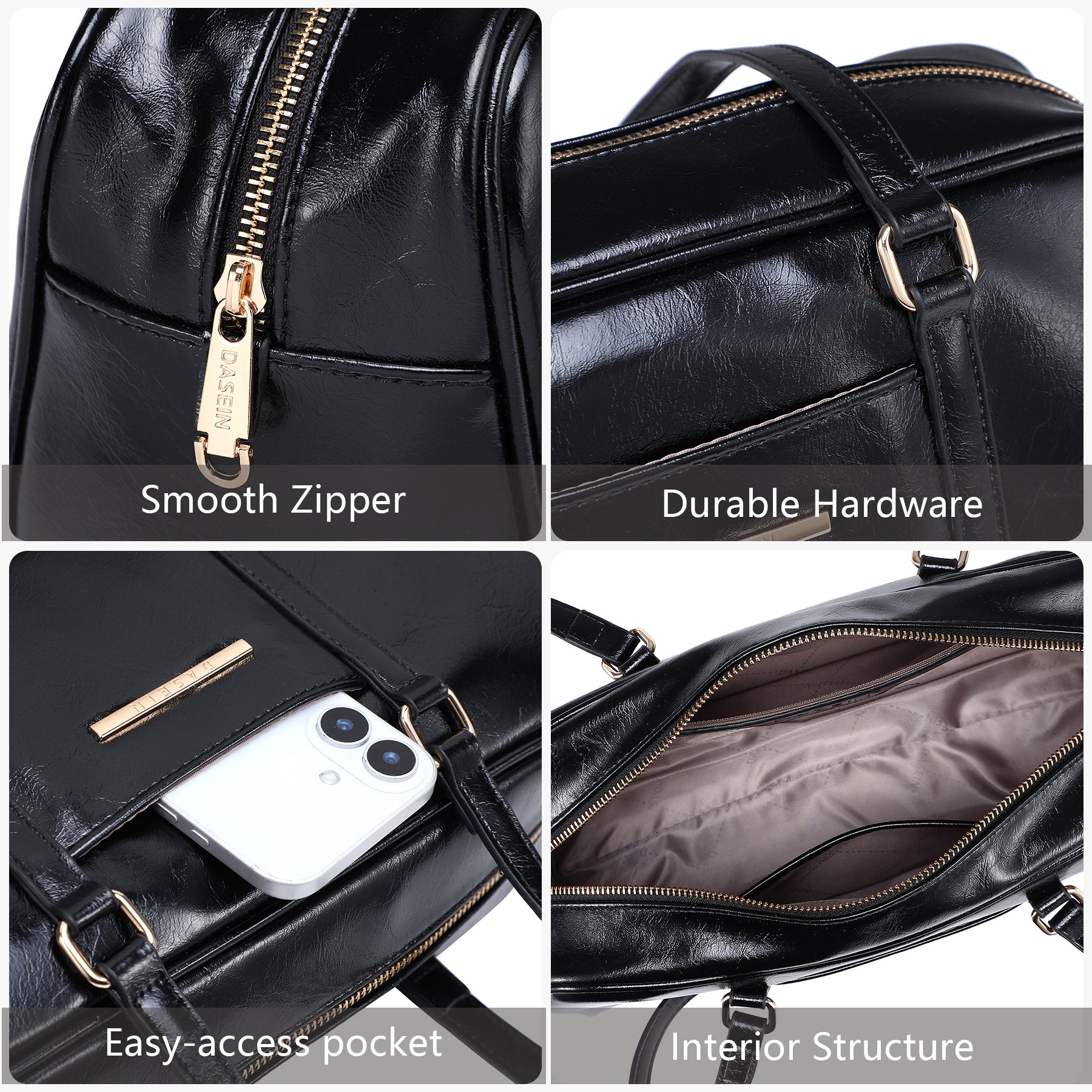 Faux Suede Shoulder Purses Retro Hobo Handbag Boston Style Bag East West Satchel for Women
