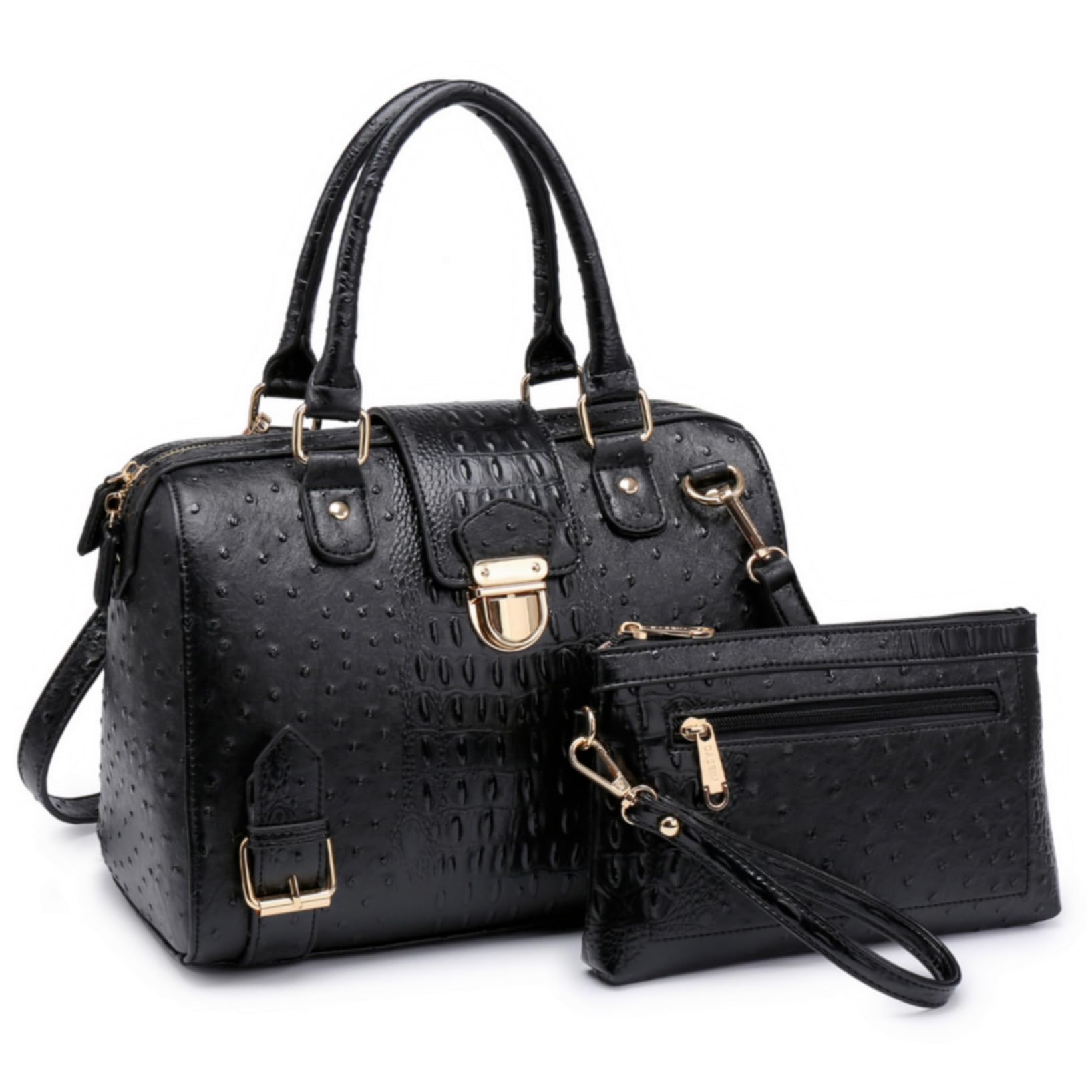 Women Barrel Handbags Fashion Satchel Bags Top Handle Shoulder Purses Vegan Leather Work Tote