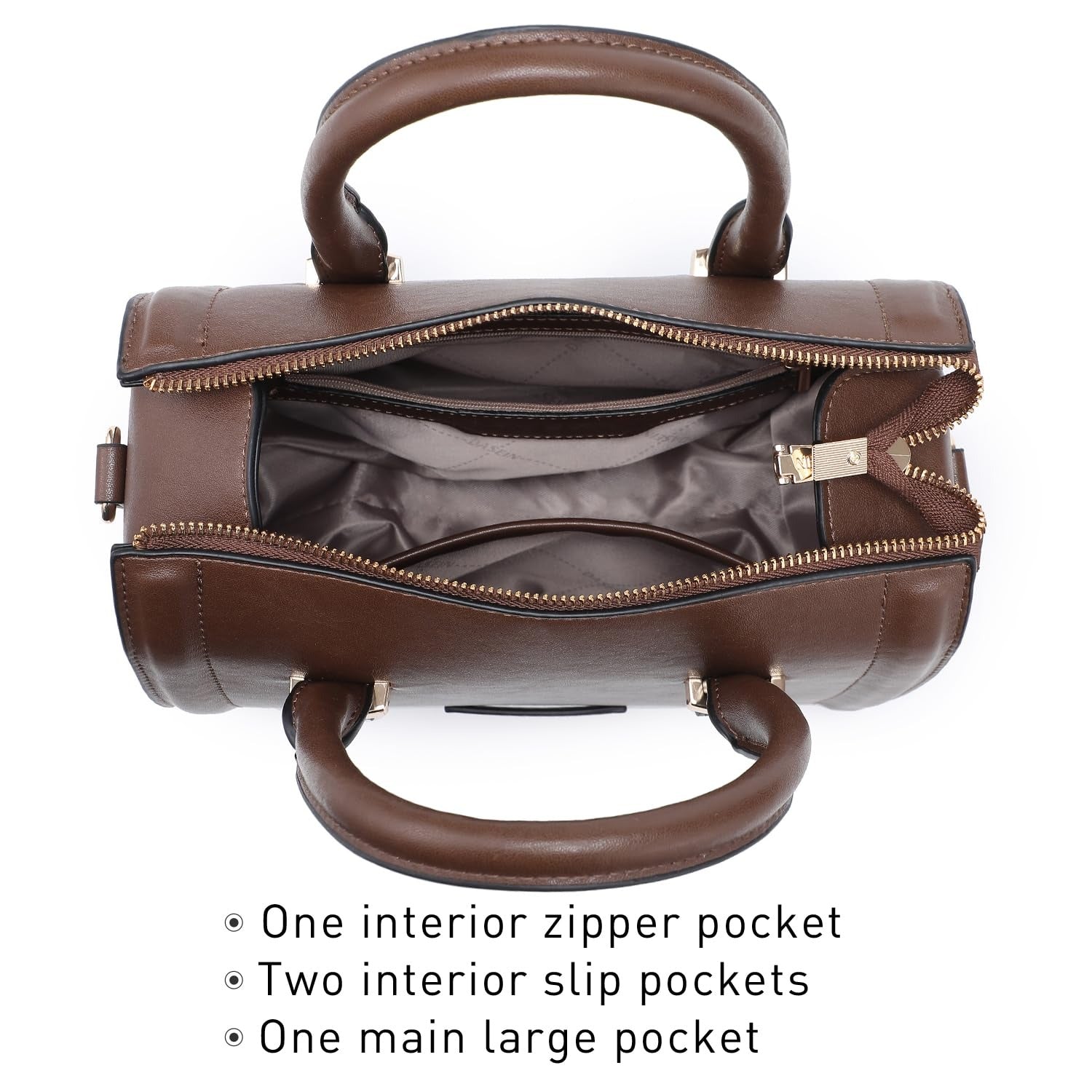 Shiny Patent Faux Leather Handbags Barrel Top Handle Purse Satchel Bag Shoulder Bag for Women
