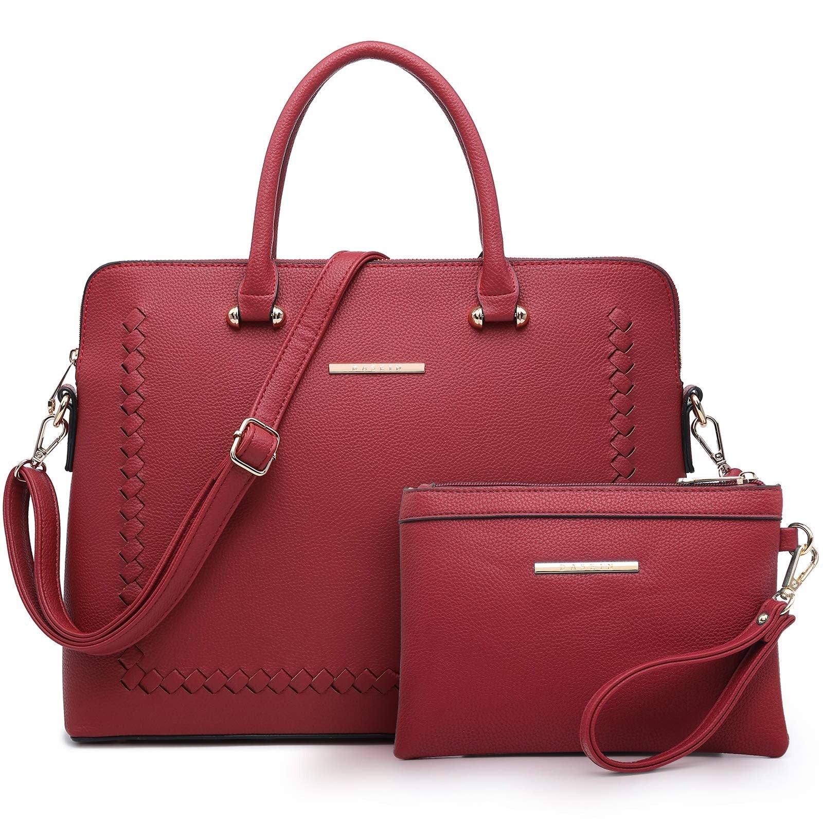 Laptop Bag for Women 14 Inch Computer Shoulder Bag Large Capacity Messenger Bag Business Office Professional Work Tote