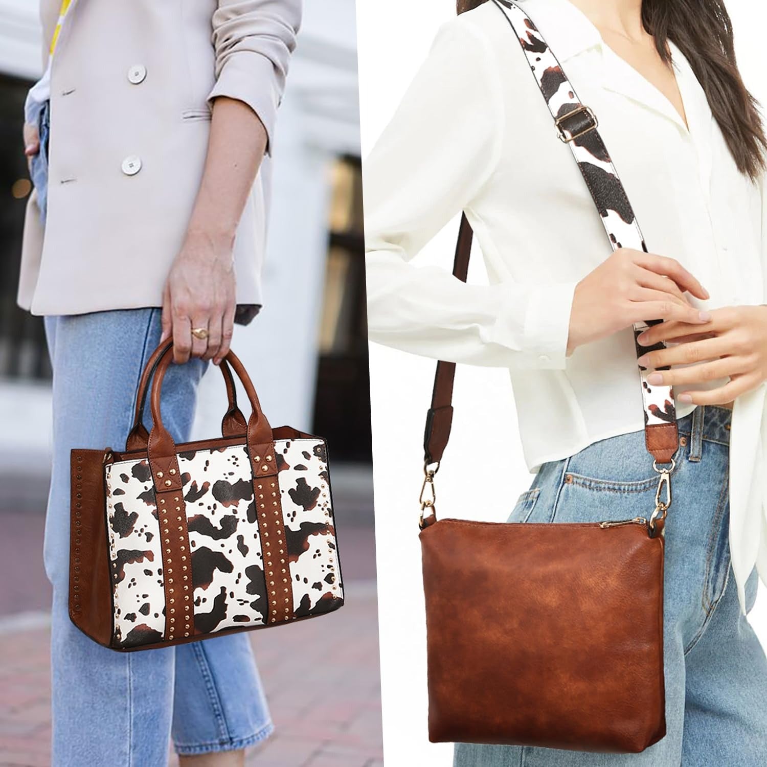 Purses Handbags for Women Tote Wallet Set Top Handle Satchel Shoulder Hobo Bag 3pcs