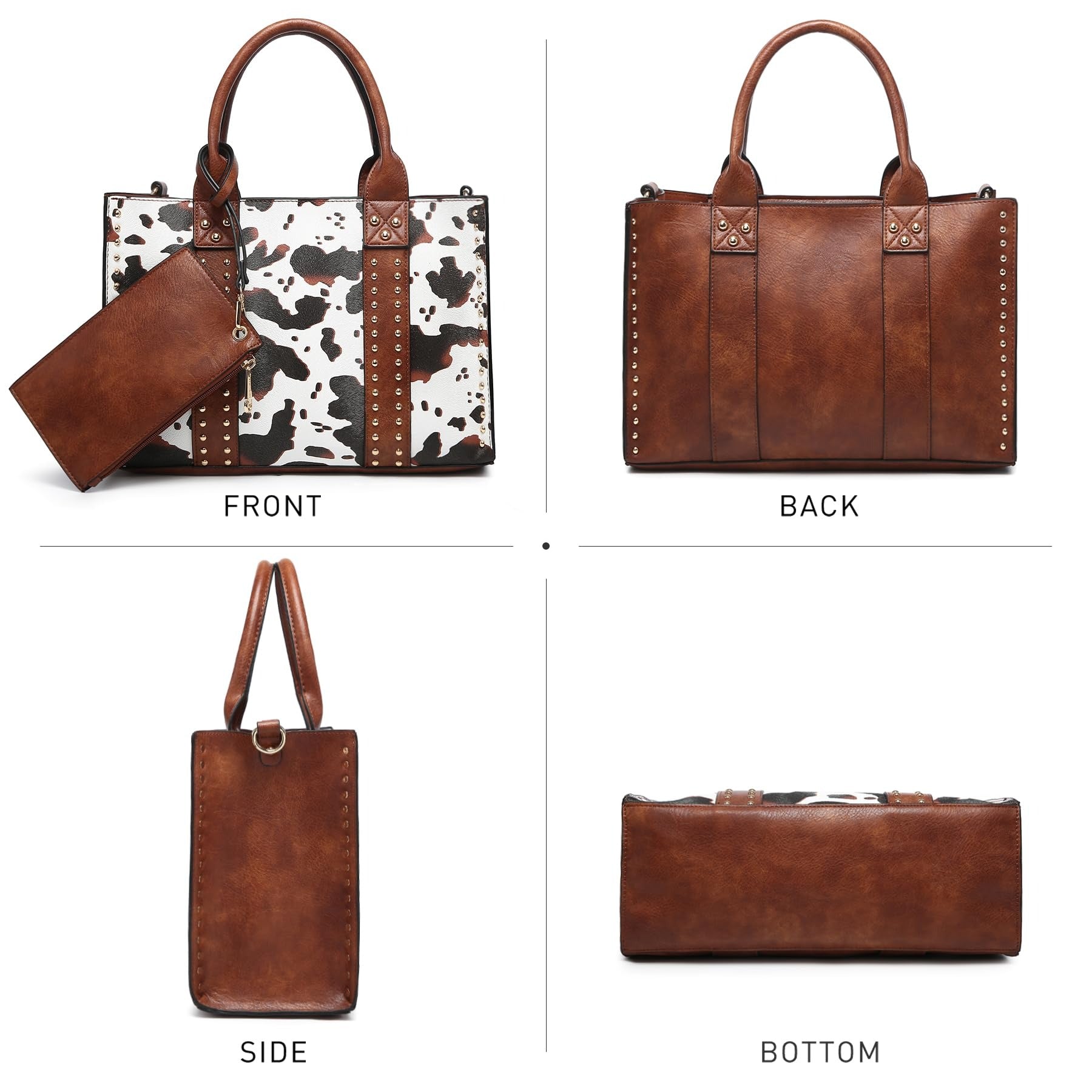 Purses Handbags for Women Tote Wallet Set Top Handle Satchel Shoulder Hobo Bag 3pcs