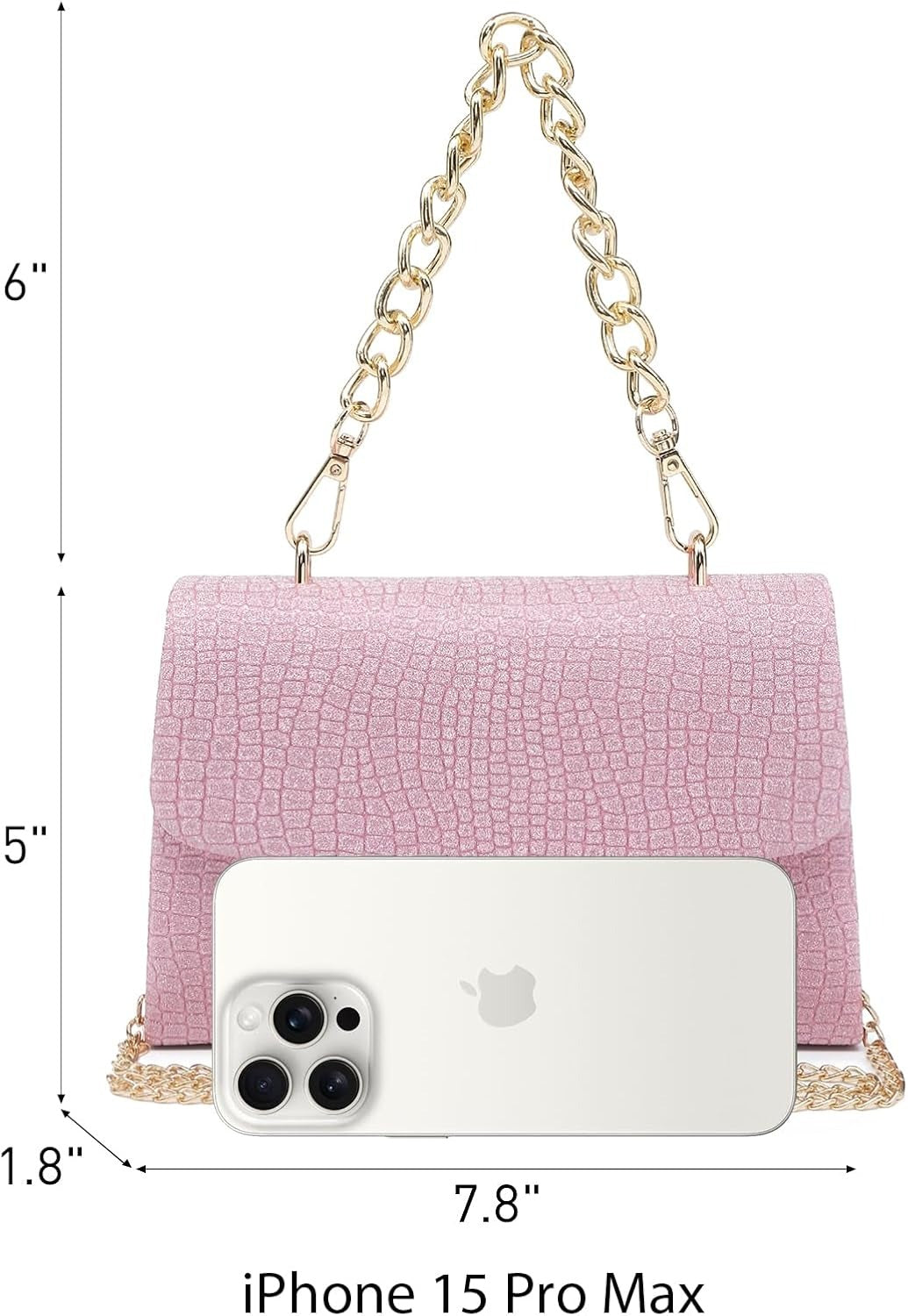 Women Sparkling Glitter Evening Handbag Top Handle Clutch Purse for Wedding Party Prom Cocktail Bridal