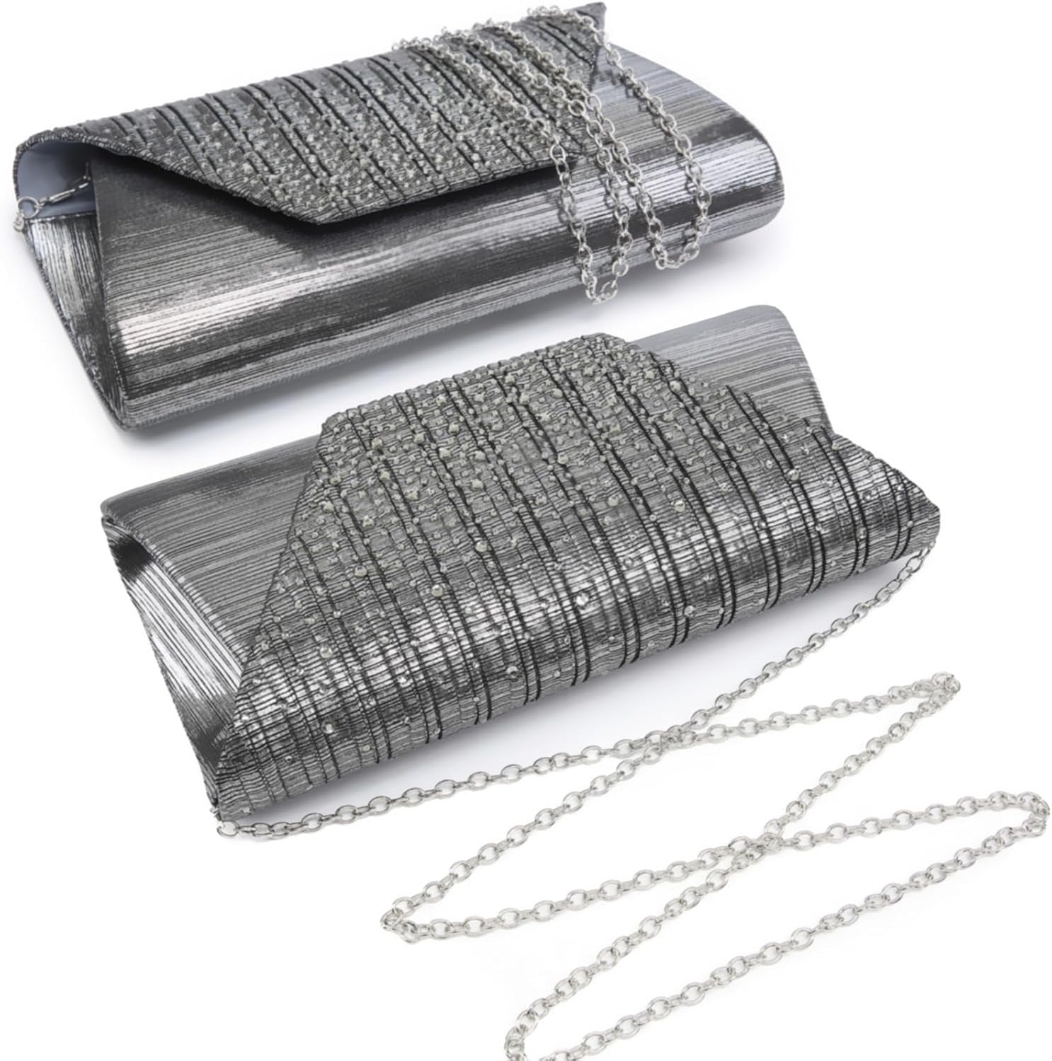 Women Evening Bags Wedding Purses Handbags Party Clutches Cocktail Prom Formal Clutch with Glitter Rhinestones