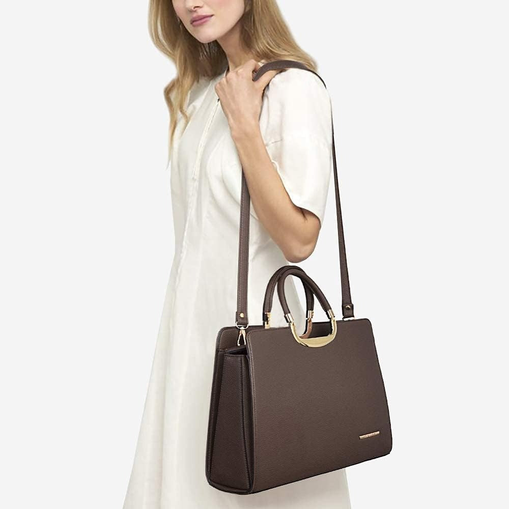 Womens Handbag Top Handle Shoulder Bag Tote Satchel Purse Work Bag with Matching Wallet