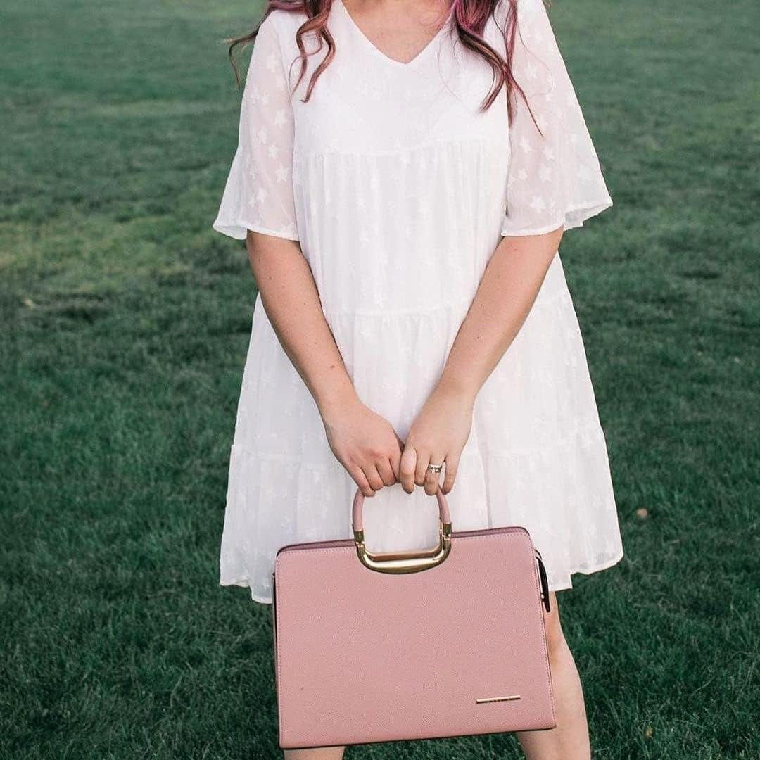 Womens Handbag Top Handle Shoulder Bag Tote Satchel Purse Work Bag with Matching Wallet