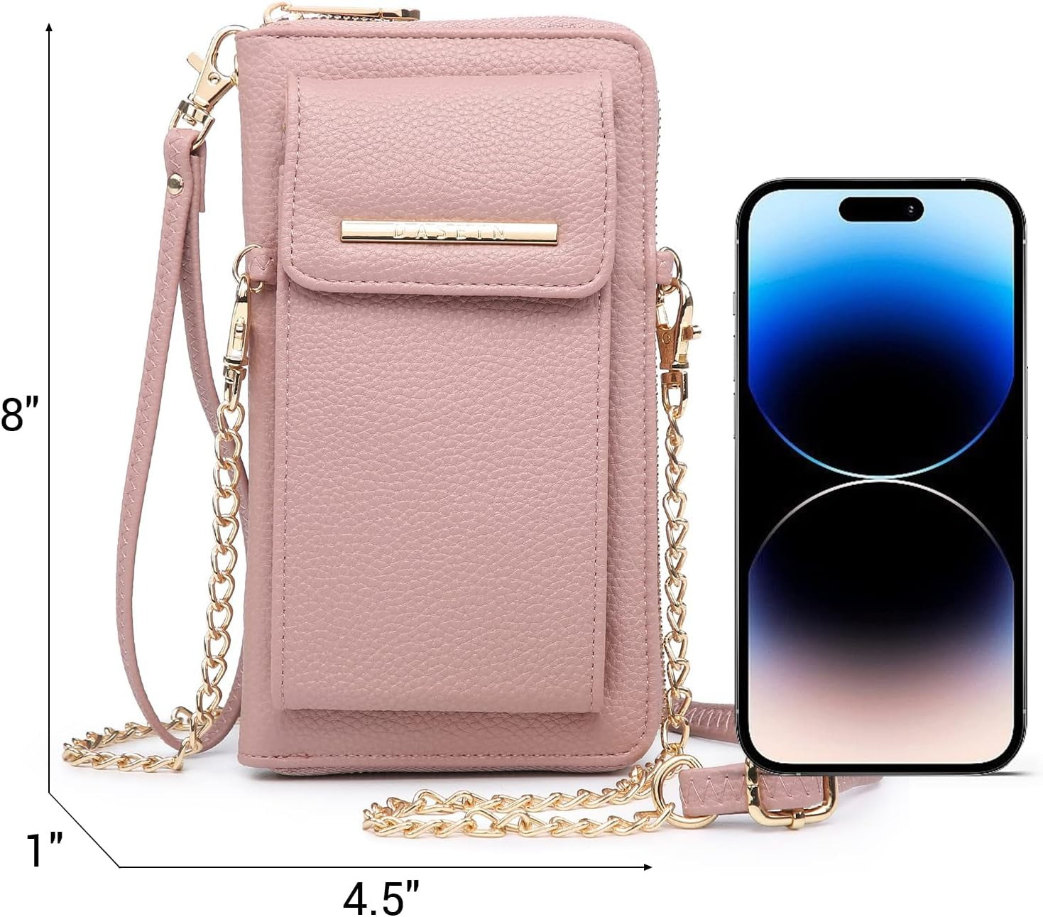 Crossbody Bag Phone Purse Handbag for Women Shoulder Bag Credit Card Wristlet Wallet with Multi Pockets
